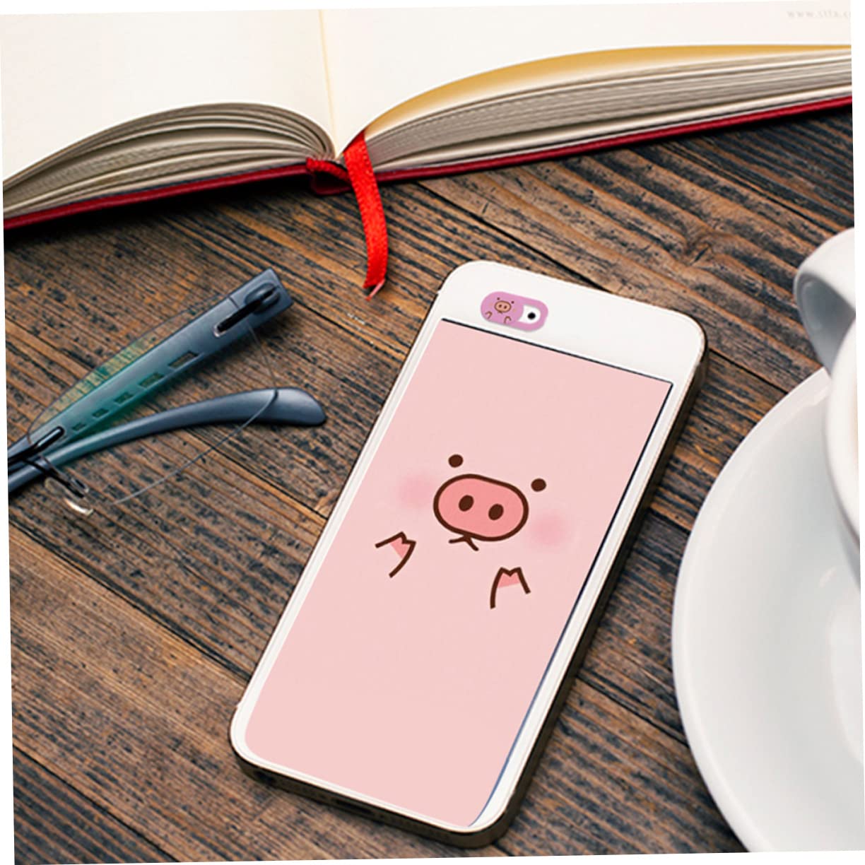 UKCOCO Cubierta Webcam Deslizante Rosa Ultra Delgada de Abs para Portátil y Móvil Protección de Privacidad Pack de 3 Unidades