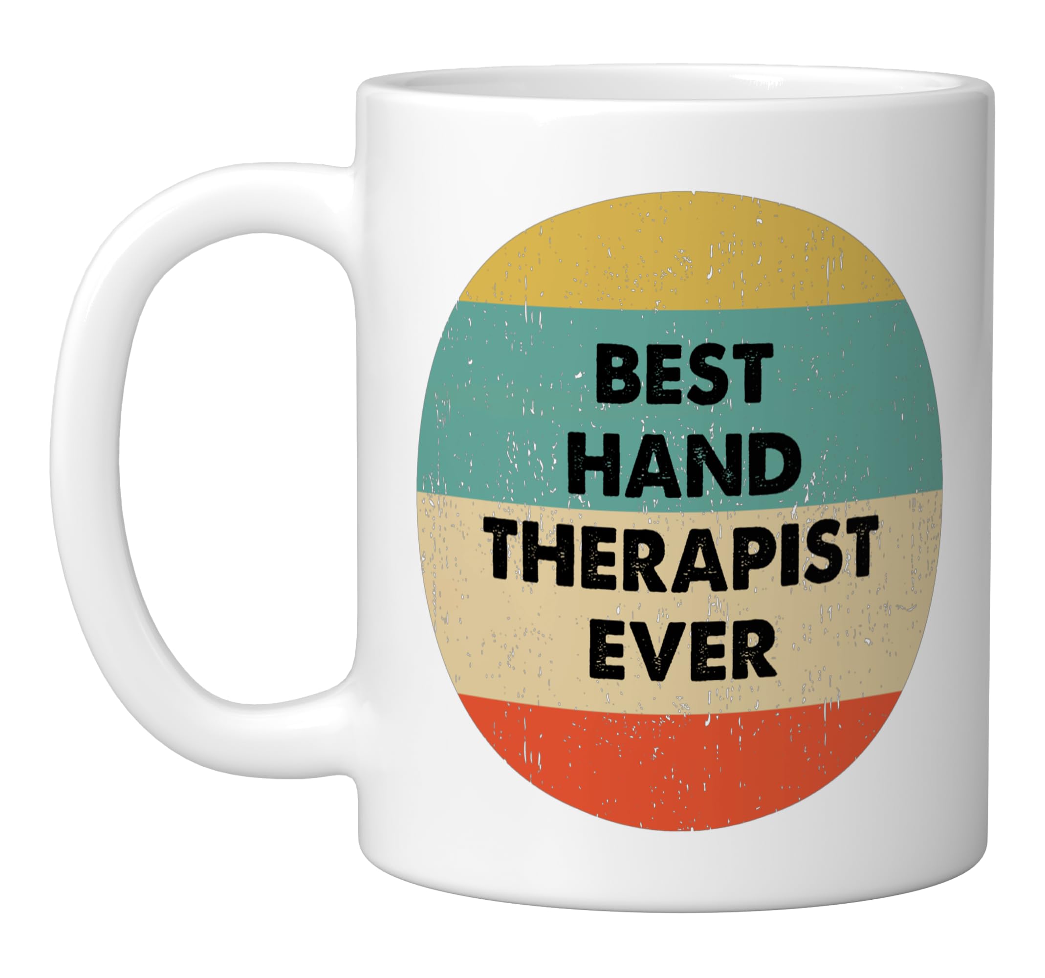 Hand Therapist Ceramic Mug, White