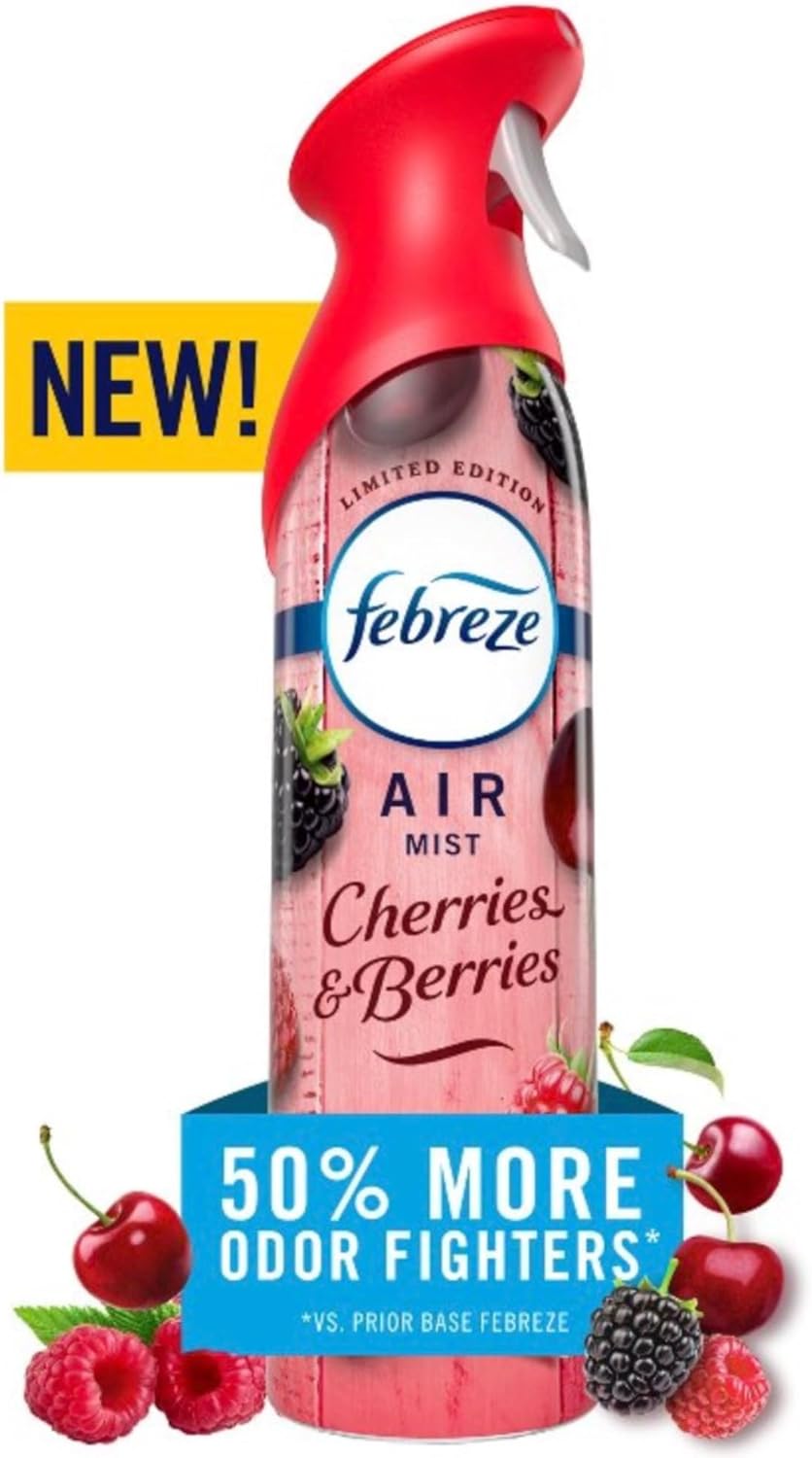 Febreeze Air Effects, Air Freshner Limited Edition Spring Fresh Scents, Summer Fresh Scents 3-pack of spray (Summer Variety)