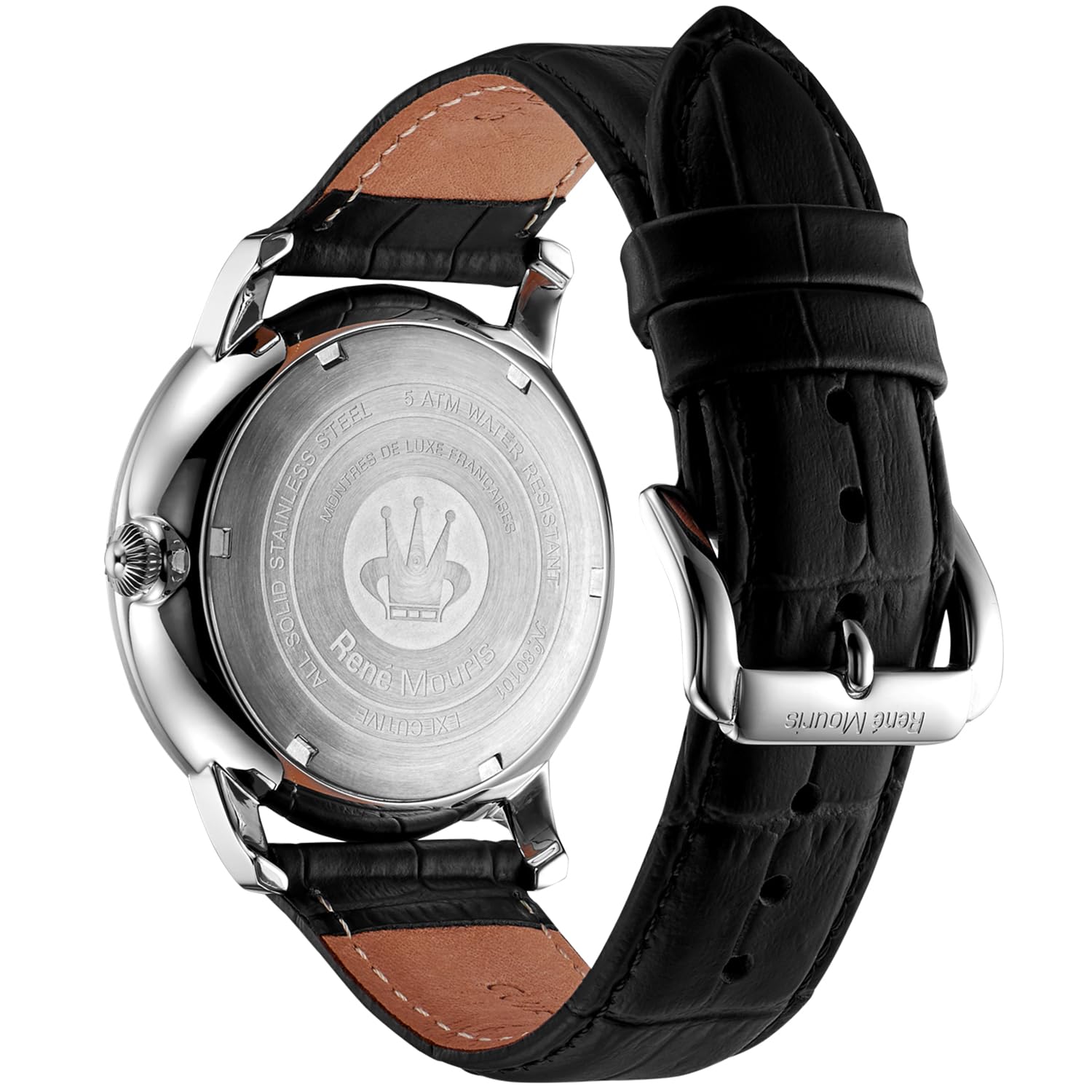 René Mouris Executive Quarzuhren Für Herren – 44MM Klassische Uhr Aus 316L Edelstahl