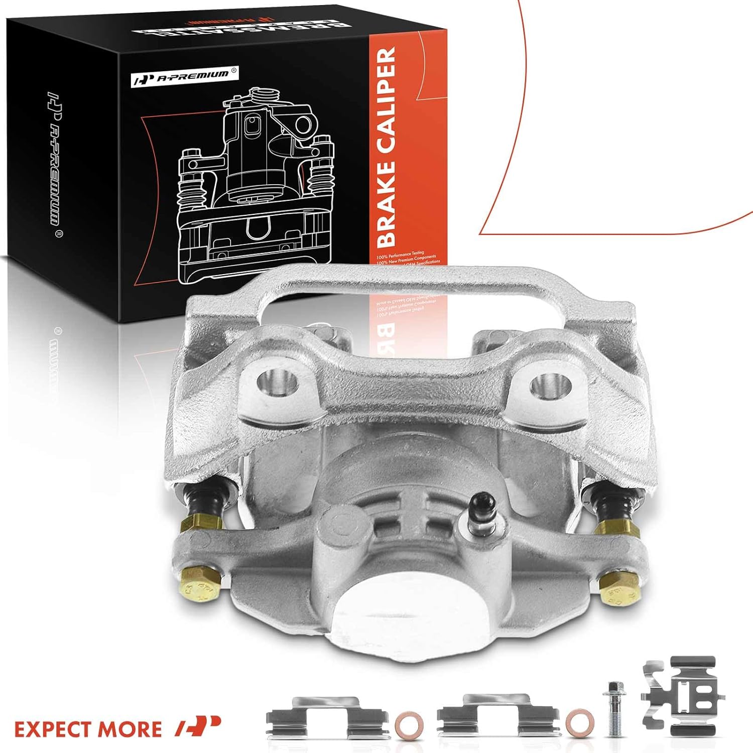 A-Premium Brake Caliper Assembly Replacement for Cadillac DeVille DTS Chevrolet Silverado GMC Sierra 1500 2003-2011 Rear Driver Side