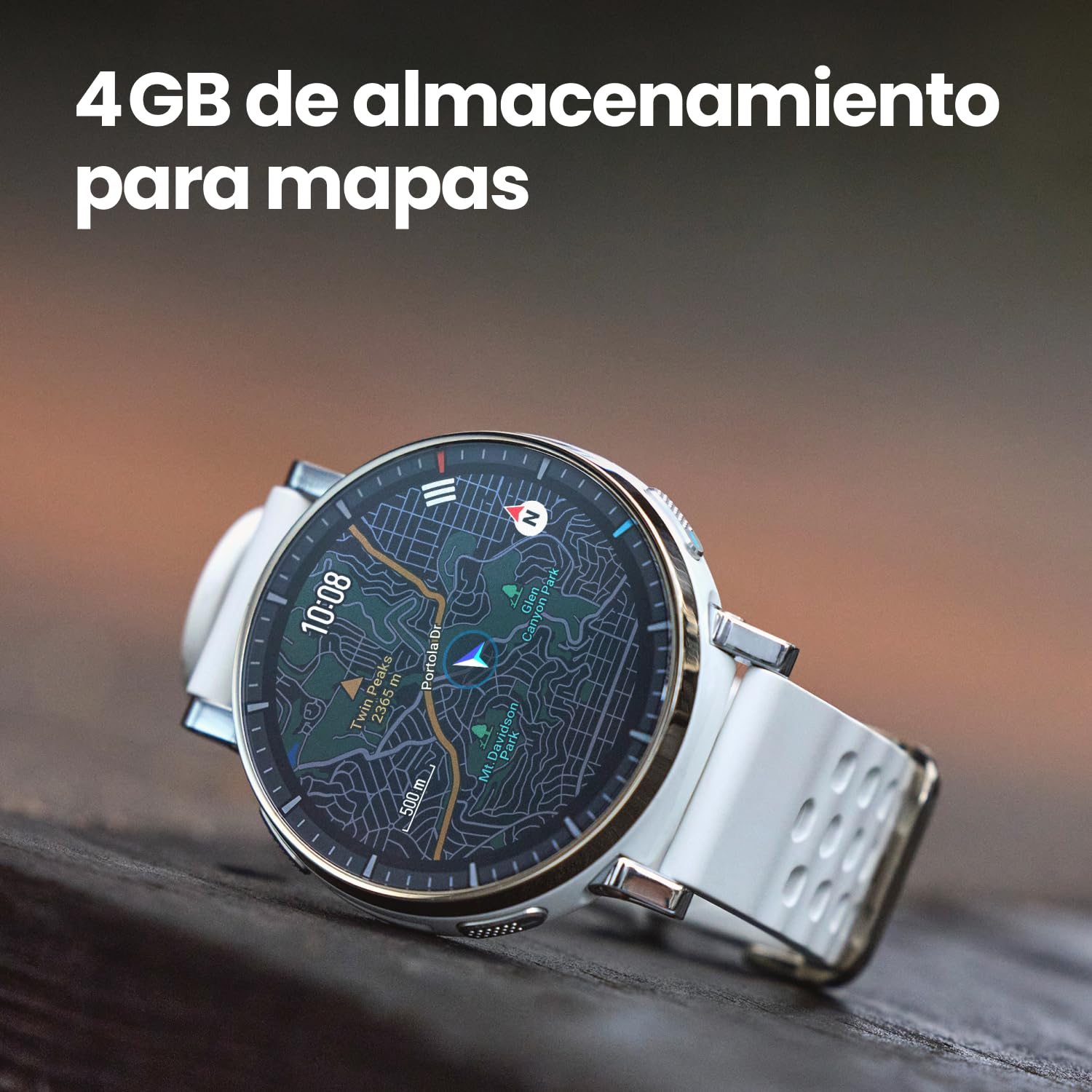Amazfit Active 3 Premium Reloj Inteligente GPS Running, Pantalla AMOLED 1,32" Zafiro, Batería de 12 Días, 4GB, NFC, Mapas Offline, 170+ Modos de Entrenamiento, 5 ATM, Smartwatch para Android iPhone — view 7