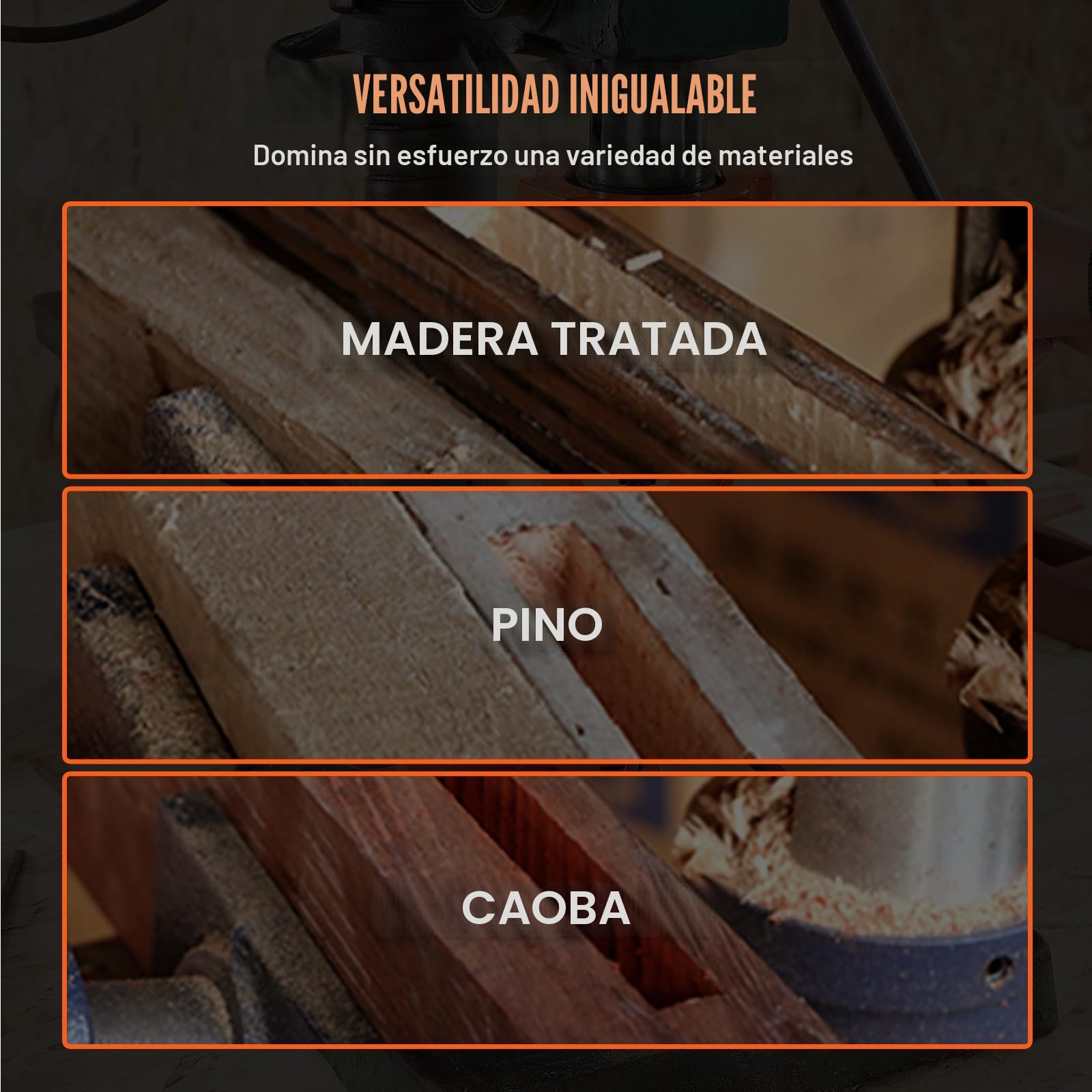 VEVOR Accesorio de embutir para prensa de taladro, 4 brocas, kit de cincel de orificio cuadrado, juego de localizador de brocas de banco, herramientas de embutir y espiga con 5 bujes, para carpintería