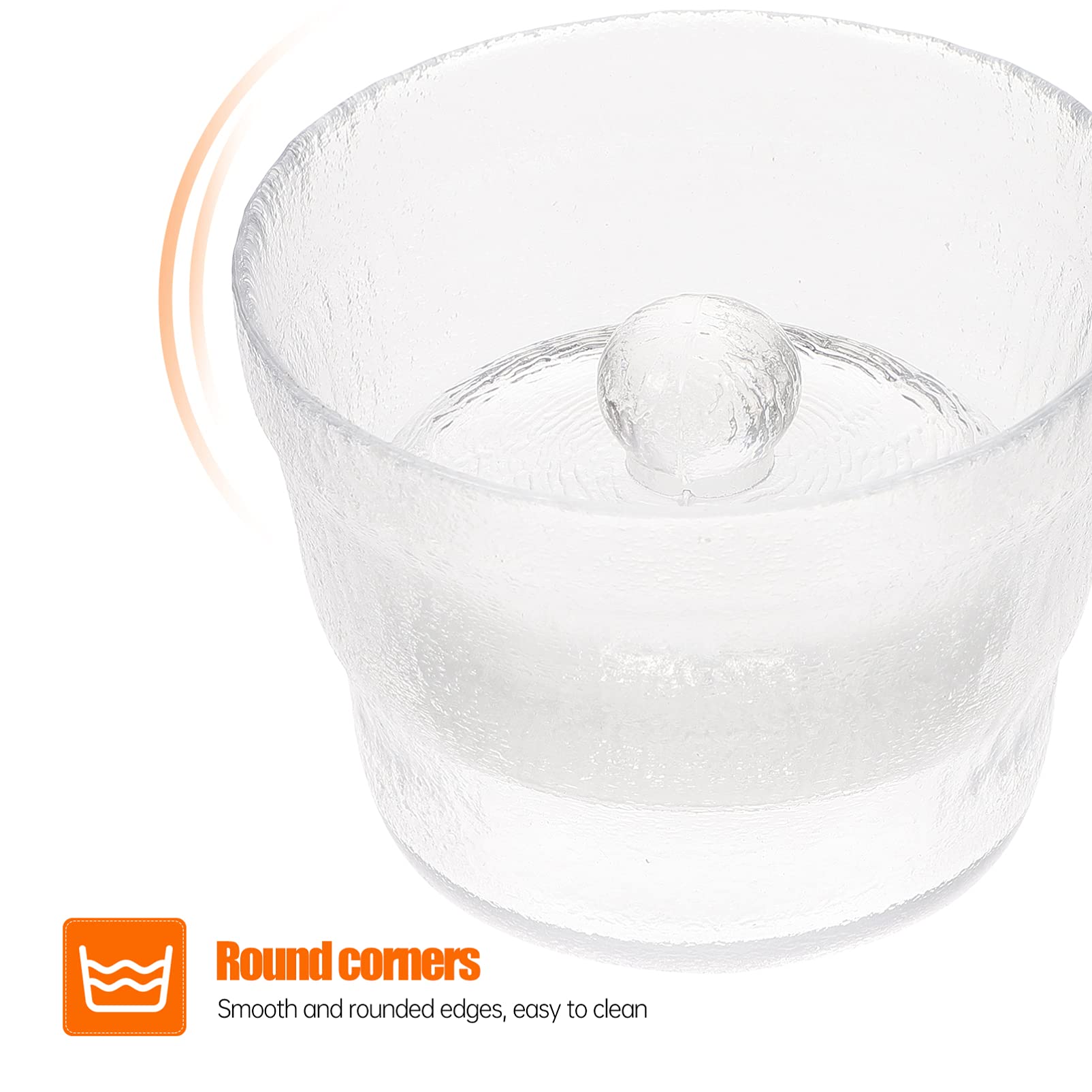BESTonZON Kleiner Luftdichter Glas Aufbewahrungsbehälter Weiß mit Frosted Oberfläche Vielseitiger Gurkenhalter und Praktischer Vorratsbehälter für Küche