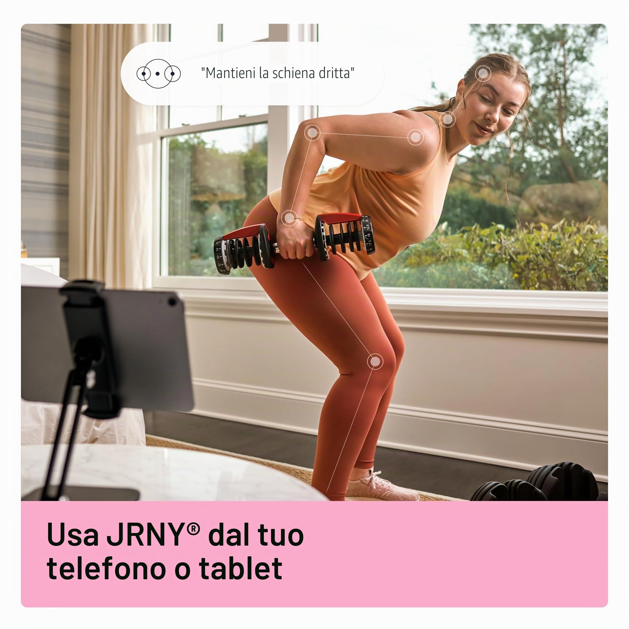 Bowflex SelectTech Serie Pesi Regolabili – Sistema Compatto con Manubri e Kettlebell 52, 90, 552i, 1090i e 840 per Allenamento di Forza a Casa