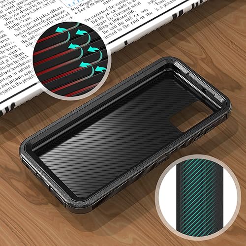 Miniatura 4 de TASHHAR Funda de teléfono para Samsung Galaxy A32 5G, resistente y resistente a prueba de golpes, funda protectora con clip para cinturón para