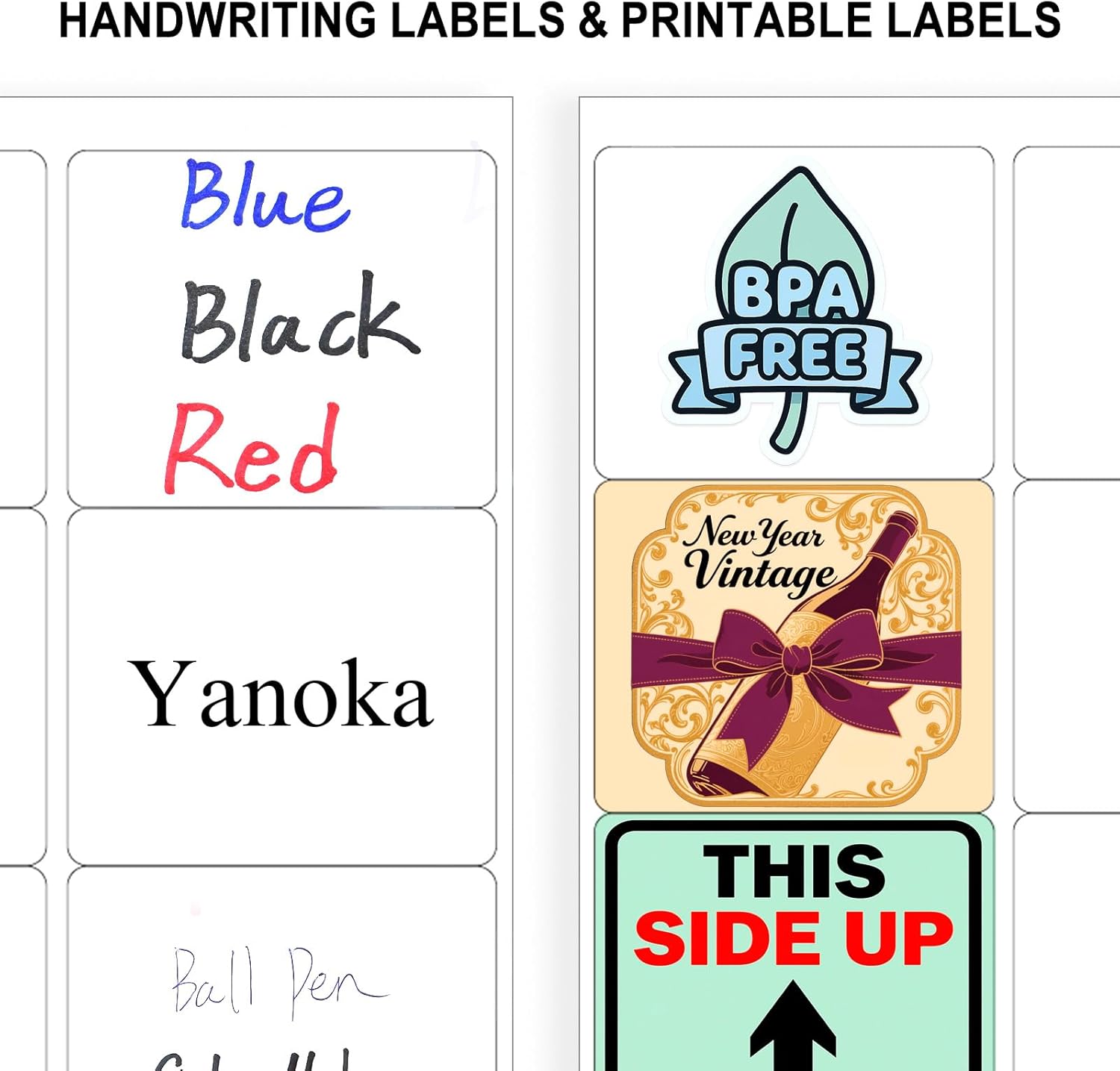 3-1/3" x 4" Shipping Labels, 240 Address Labels, Mailing Stickers Compatible for Laser/Inkjet Printers - Matte White, 6 Up per Sheet, 40 Sheets - Image 4