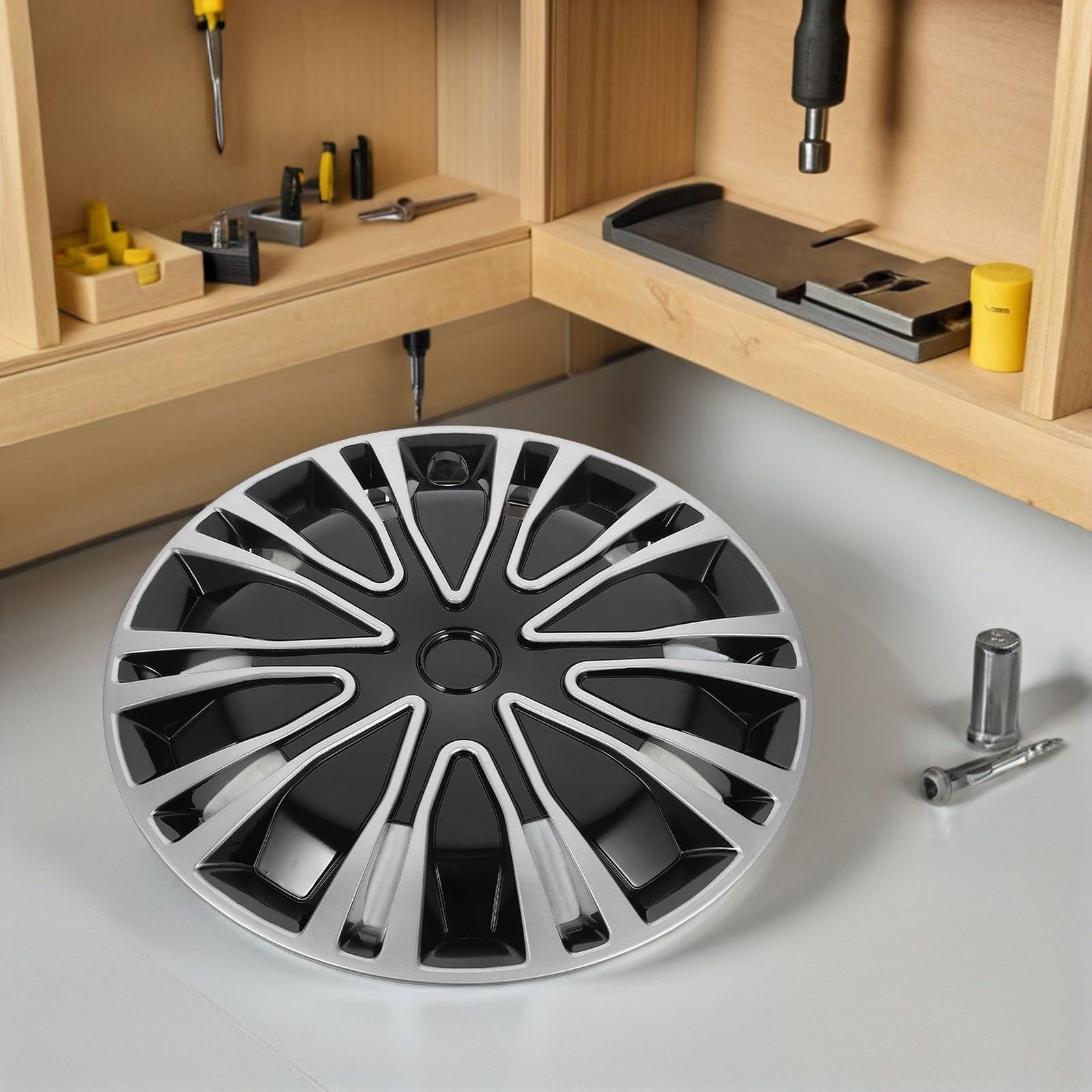 Enjoliveur De Roue De Remplacement Universel De 13 Pouces Couvre-Jante Décoratif Accessoires Extérieurs pour Voiture Camion