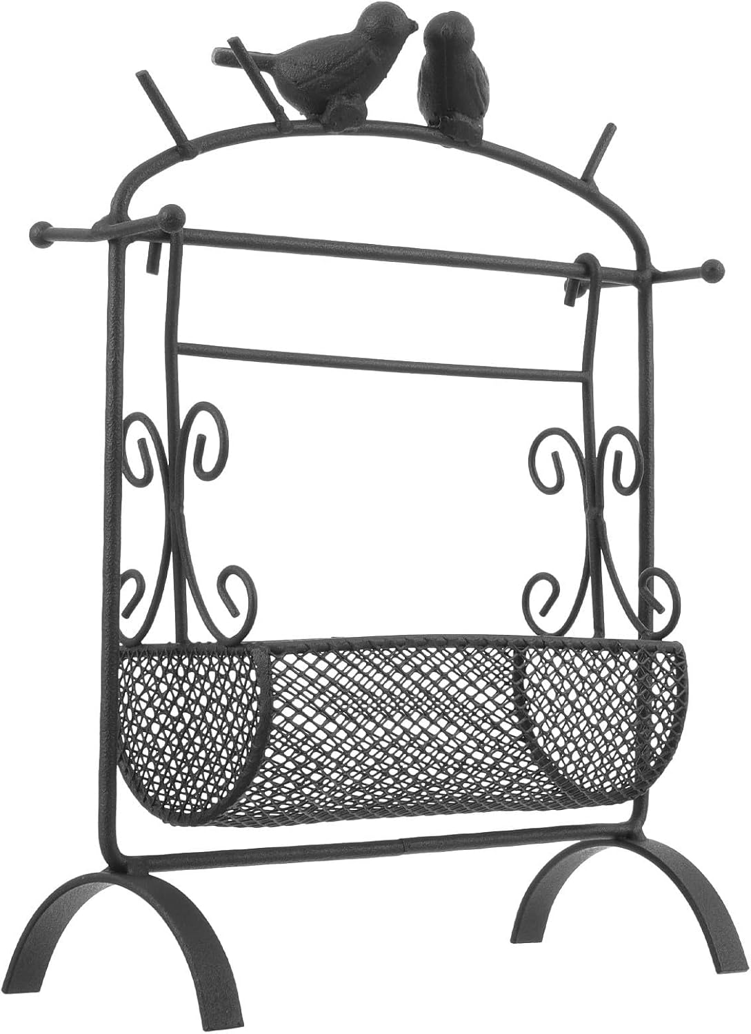 Desktop Iron Storage Basket Holder for Sundries Decorative Rack