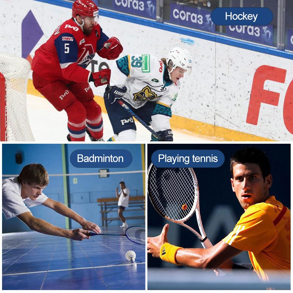 Ruban de bâton de Hockey,Ruban De Hockey Adhésif,Ruban de Hockey,Ruban de Hockey Auto-adhésif,Ruban de Tissu de Hockey,Grip Tape,Pour raquette de hockey,raquette de tennis,25m × 25mm,Bleu foncé