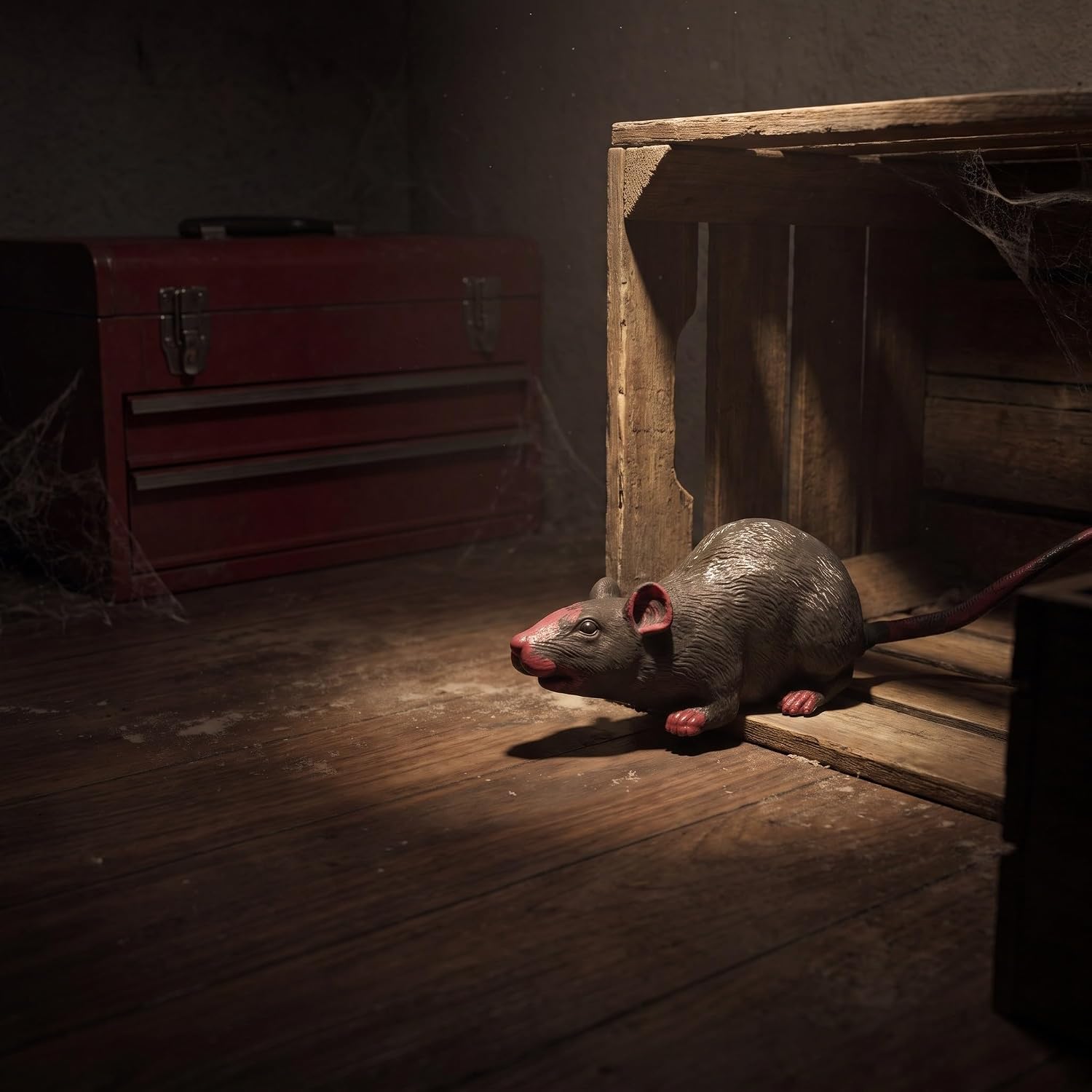 Realistic Fake Rat Prank for Halloween Season Latex Display image 5