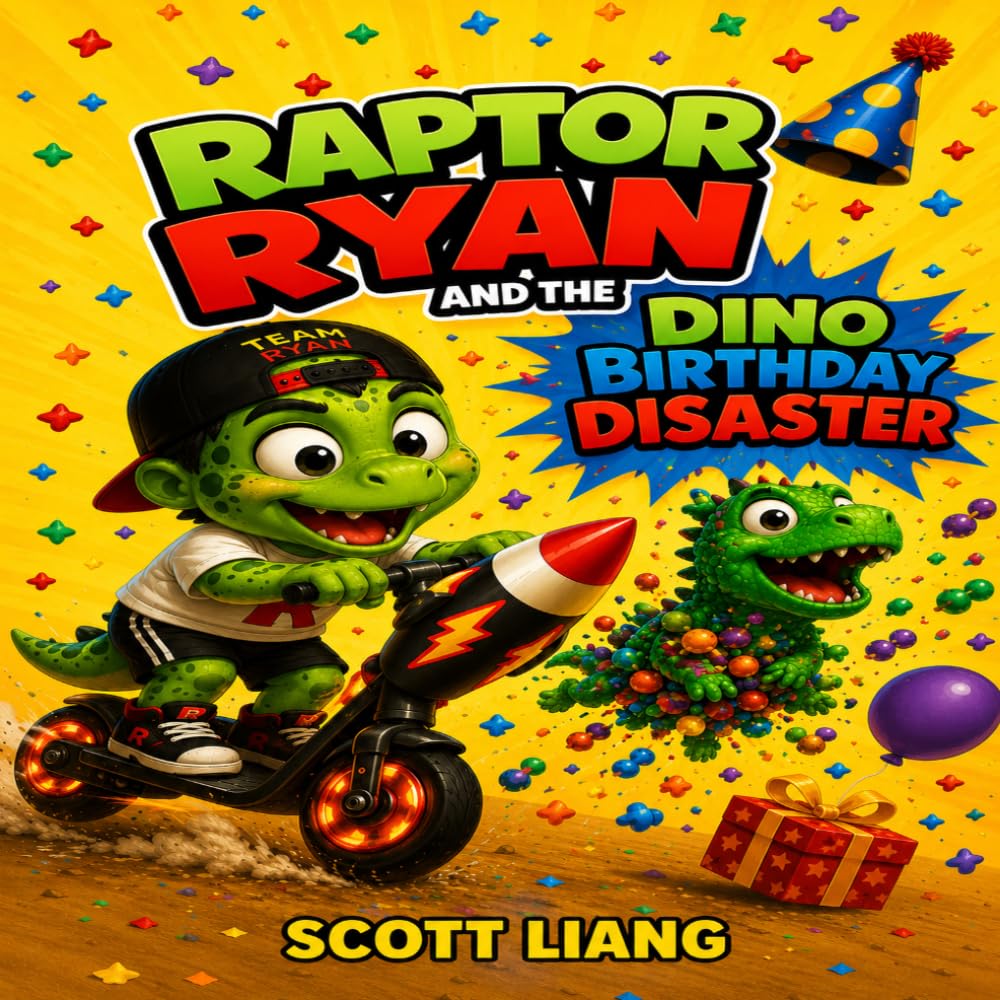 Raptor Ryan and the Dino Birthday Disaster: A Funny Rhyming Dinosaur Adventure Picture Book for Kids Ages 3–7 (Raptor Ryan Dino Disasters)