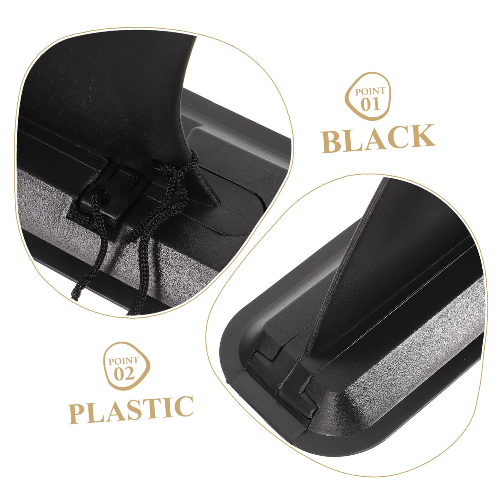 POPETPOP Aileron de Paddleboard et Planche de Surf 4 Pouces en Plastique Solide, Stabilisateur Détachable, Remplacement Compatible Kayak, Usage Nautique et Surf en Mer