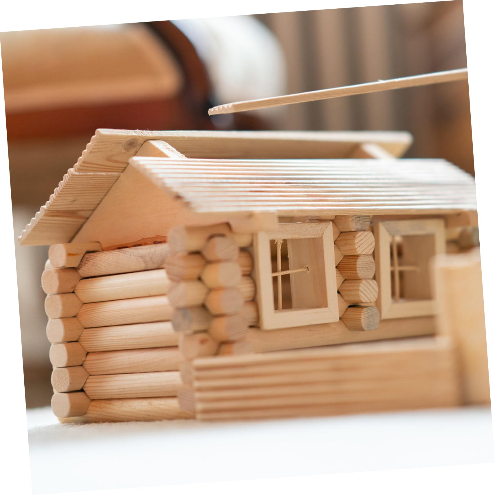 Uonlytech Lot de 12 Bâtonnets Ronds en Bois de Hêtre Beige, Antiéclats Prise en Main Confortable, Idéal pour Modelage et Travaux Manuels Rustiques