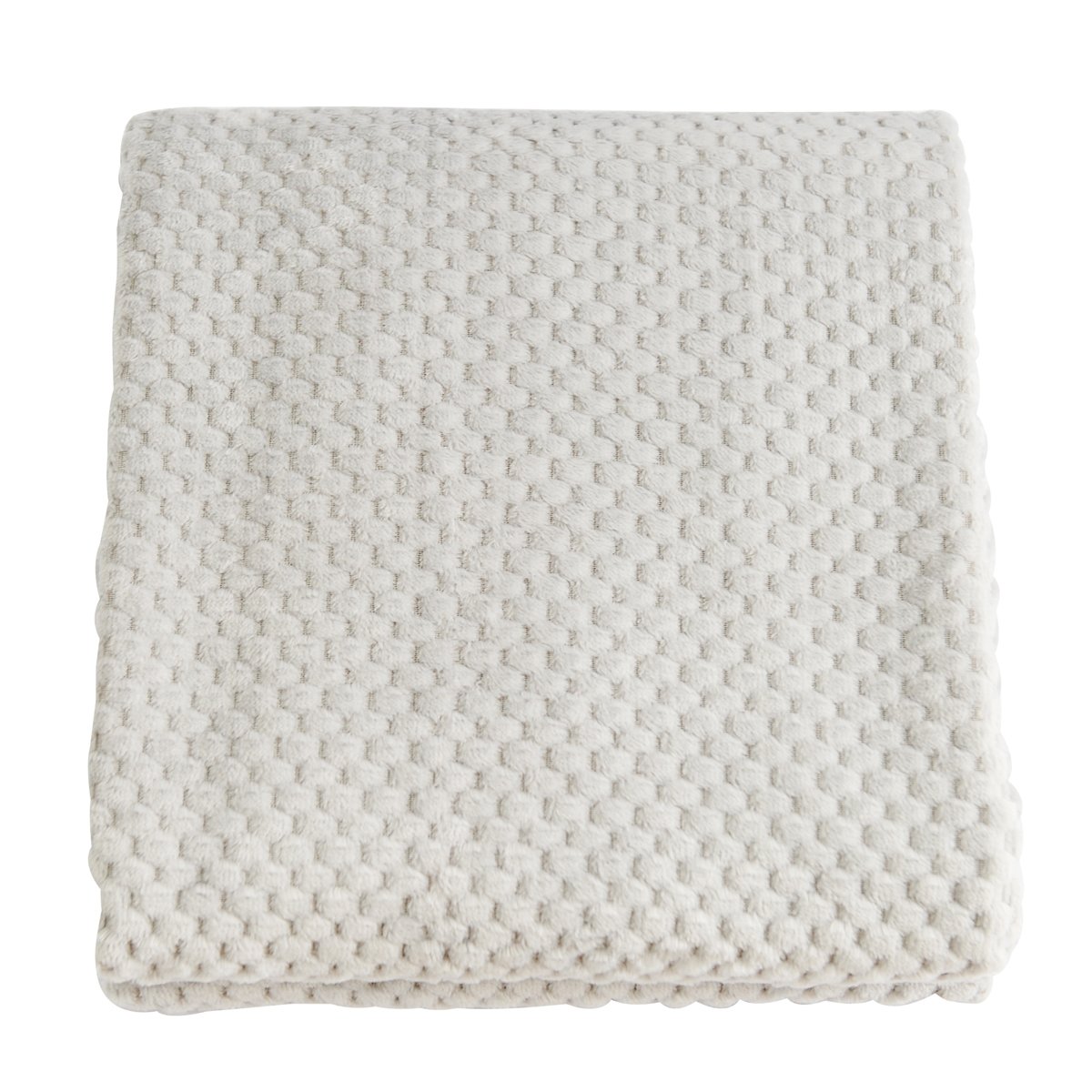 Mellanni All-Year-Round Velvet Jacquard Throw Blanket, Coverlet, Bedspread - Super Soft, Will Not Shed! Makes Luxurious Gift (Light Gray - 50" x 70")