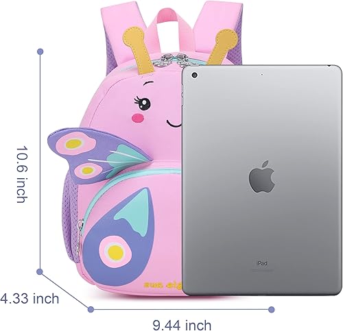 Miniatura 2 de Cute Animal Toddler Backpack3D Animal CartoonMINi Travel Backpack Butterfly Bag for Baby 1-5 Years Girls Personalized Waterproof Bag Kids