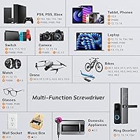 Vista 6 de JOREST Juego de destornilladores de precisión 25 en 1, mini kit de herramientas de reparación con Torx para Macbook, computadora, laptop, iPhone