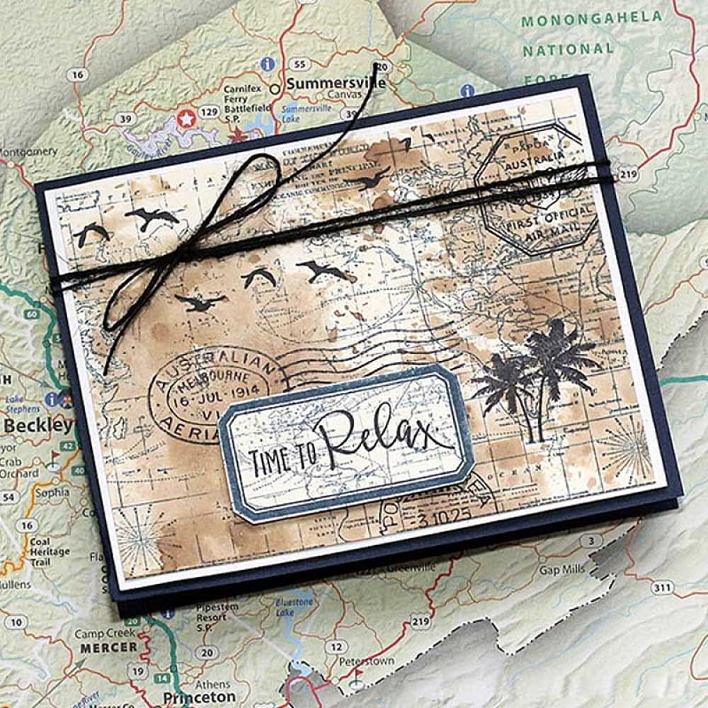 Various City Commemorative Air Mail Stamp for Card Making DIY Scrapbooking - New York, Sydney, Tokyo, Paris - Clear Rubber Seal Stamping Stamp for Paper Crafting Handmade Crafts Album Decor