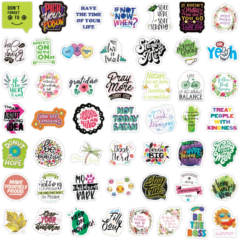 Anzailala Aesthetic Stickers Phone Stickers,Positive Laptop Stickers Motivational Aesthetic Stickers for Phone Case Guitar Water Bottles (B0C53J9Z7M) Amazon Price History, Amazon Price Tracker