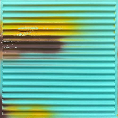 Miniatura 7 de From Plain To Beautiful In Hours 261 - Azulejos de techo de PVC de metal acanalado de 2 x 2 pies, paquete de 50 unidades, océano rústico, 50 piezas