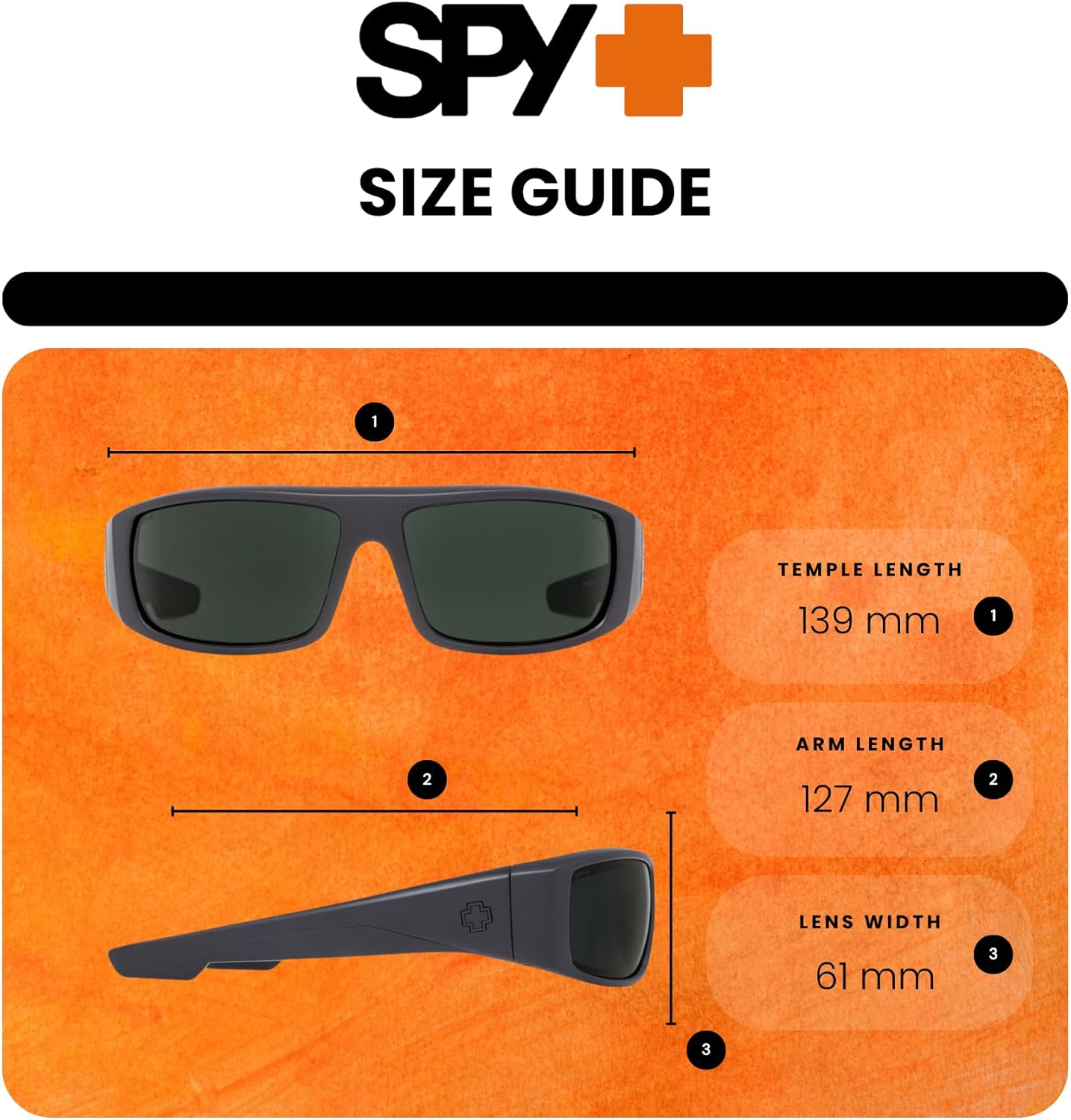 Spy Logan Rectangular Sunglasses for Men +BUNDLE with ACCESSORY EYEWEAR KIT - Image 5