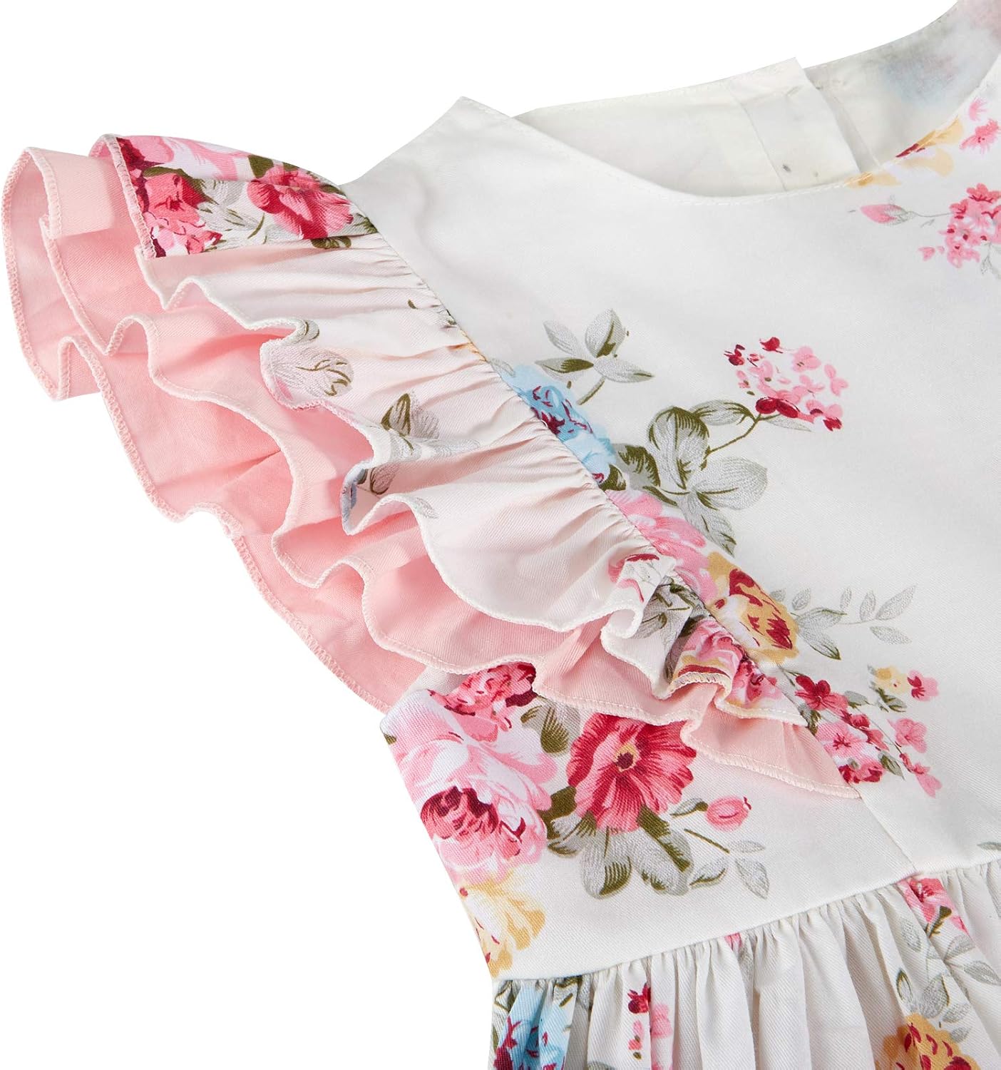 Girls' 2T-12 Vintage Floral Print Casual Sundress Cotton Spring Summer Autumn Dress Easter Clothes - Image 4