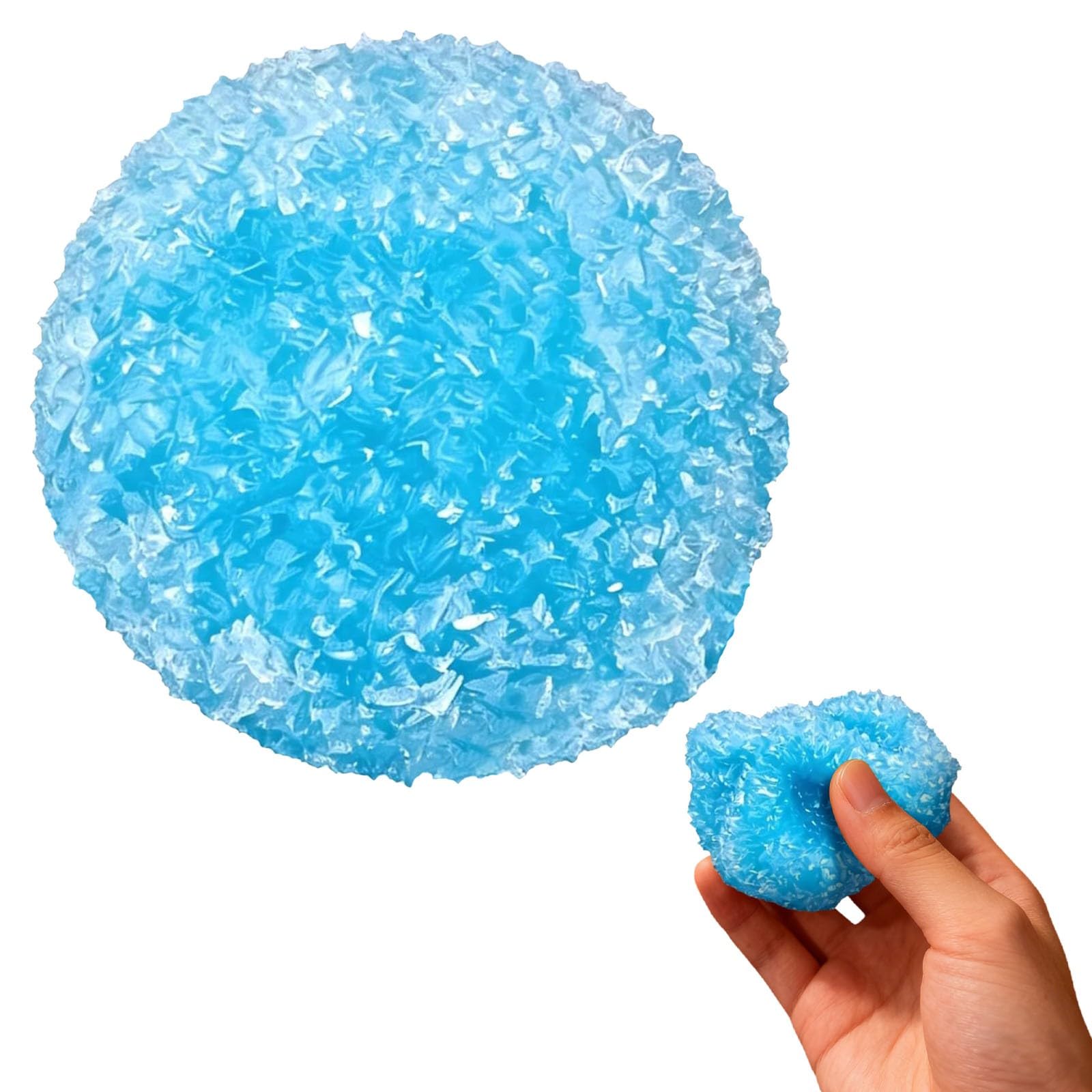 Slushy Squishy, Slushy Fidget Sensory Toy With Crunchy Texture | Moldable Tpr, Squeeze/Stretch/Twist. Tear-Resistant, Portable. Relieves Tension, Improves Focus. Ideal Home/Office.