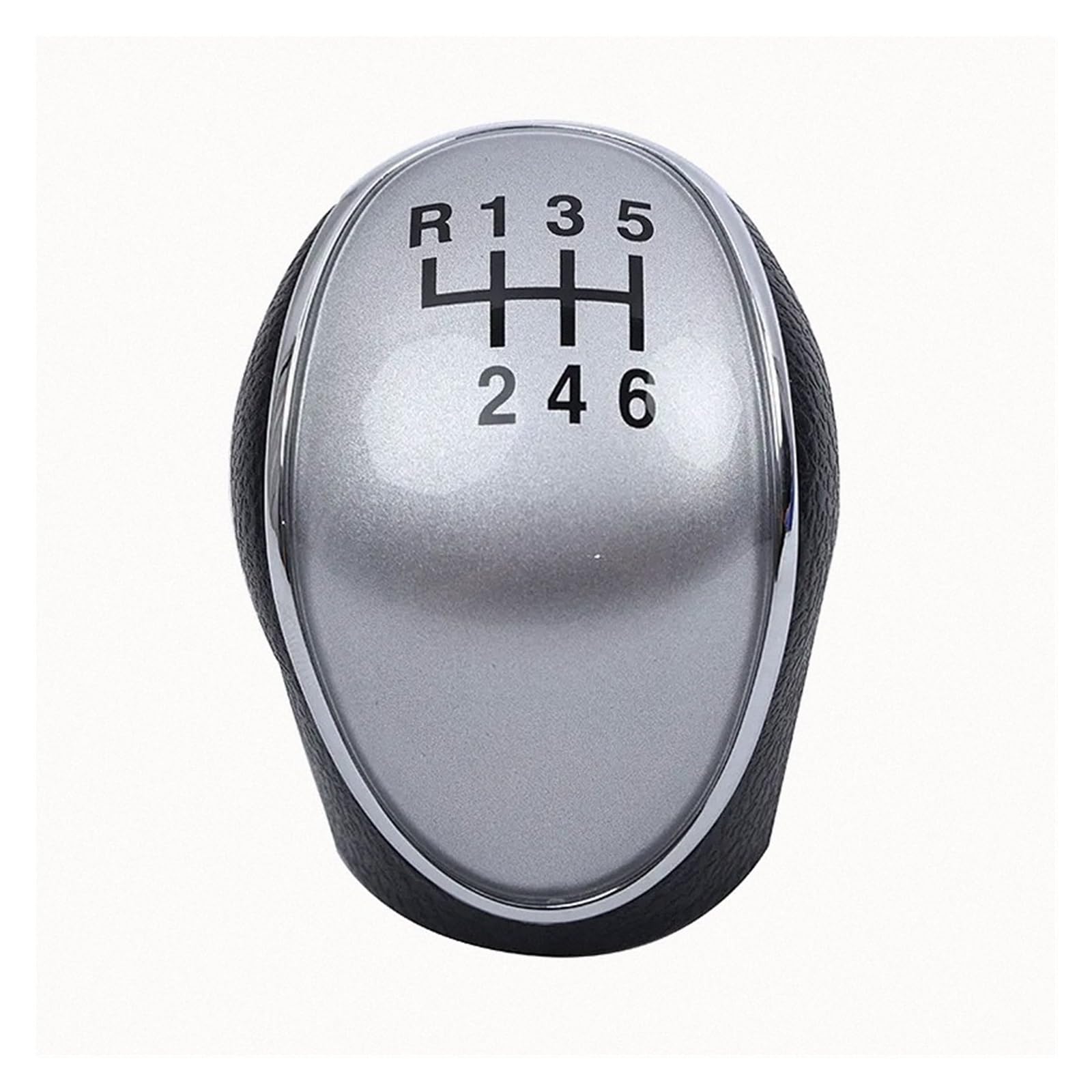 Glblpexelr Silver Cover 6-Speed For Hyundai For Ix35 Gear Knob Style Black/Silver