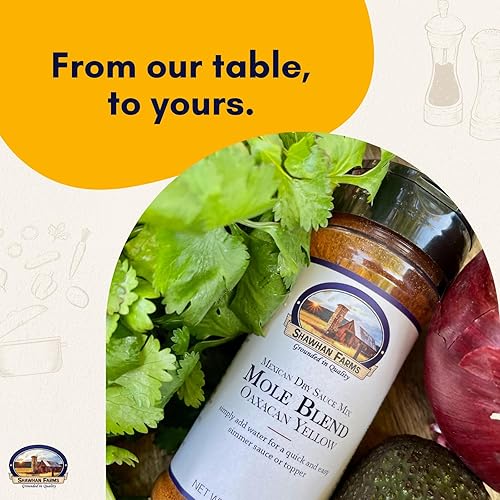 Miniatura 7 de Shawhan Farms Mezcla mexicana de salsa seca de topo, mezcla de amarillo oaxaqueño, totalmente natural, solo agrega agua, úsalo para comidas simples,
