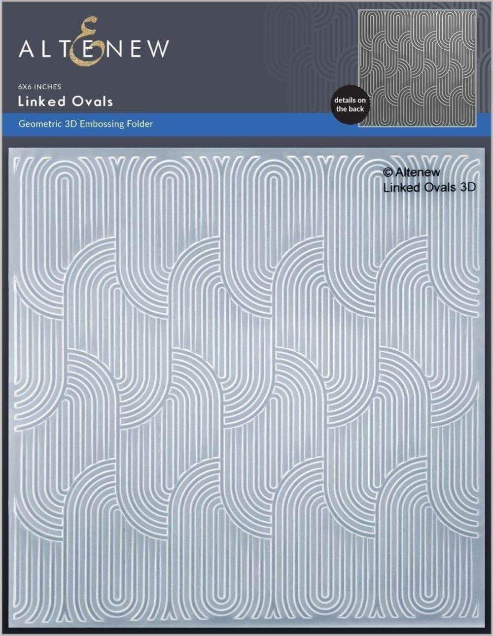 Linked Ovals 3D Embossing Folder, Easy to Use Embossing Folders for Paper Crafting, Three-Dimensional Projects, Embossing Folders for Cardmaking, Scrapbooking, and Journaling