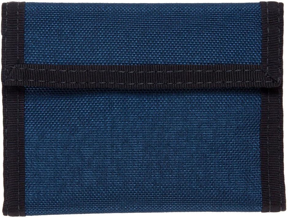 ZAGA Customs Bifold Navy Blue Cordura Hook & Loop Closure Retro Style Wallet | Durable & Slim Waterproof Nylon Wallet | Tactical Grade with Coin Purse | Made in USA