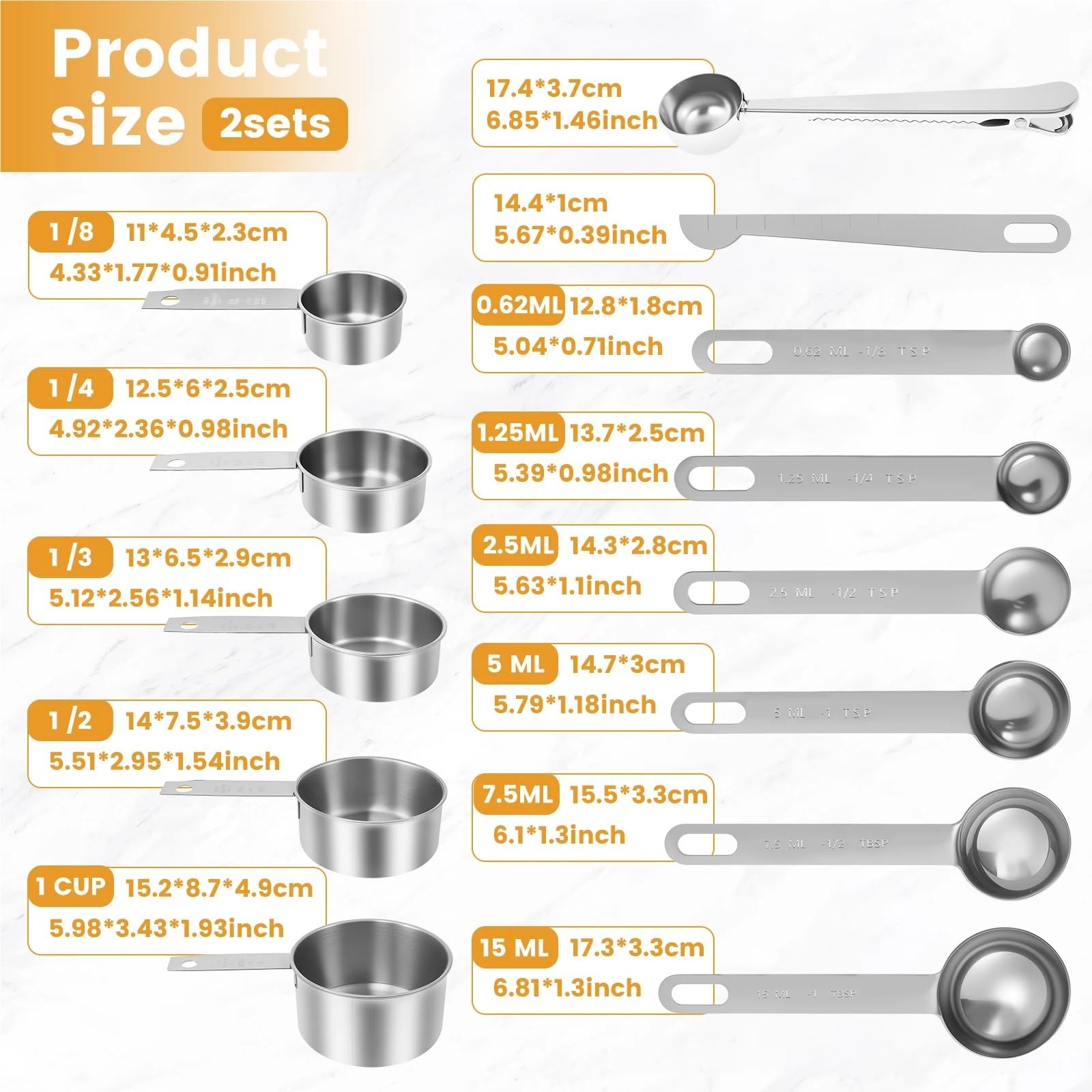 26 Uds cuchara medidora de cocina tazas medidoras herramientas medición
