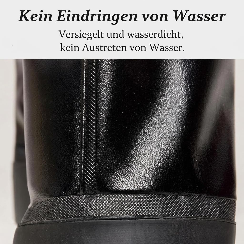 HoldOneLight PVC-Polyester Wathose Ganzkörperanzug für Angeln, Jagd und Landwirtschaft, (43 EU, 2XL)