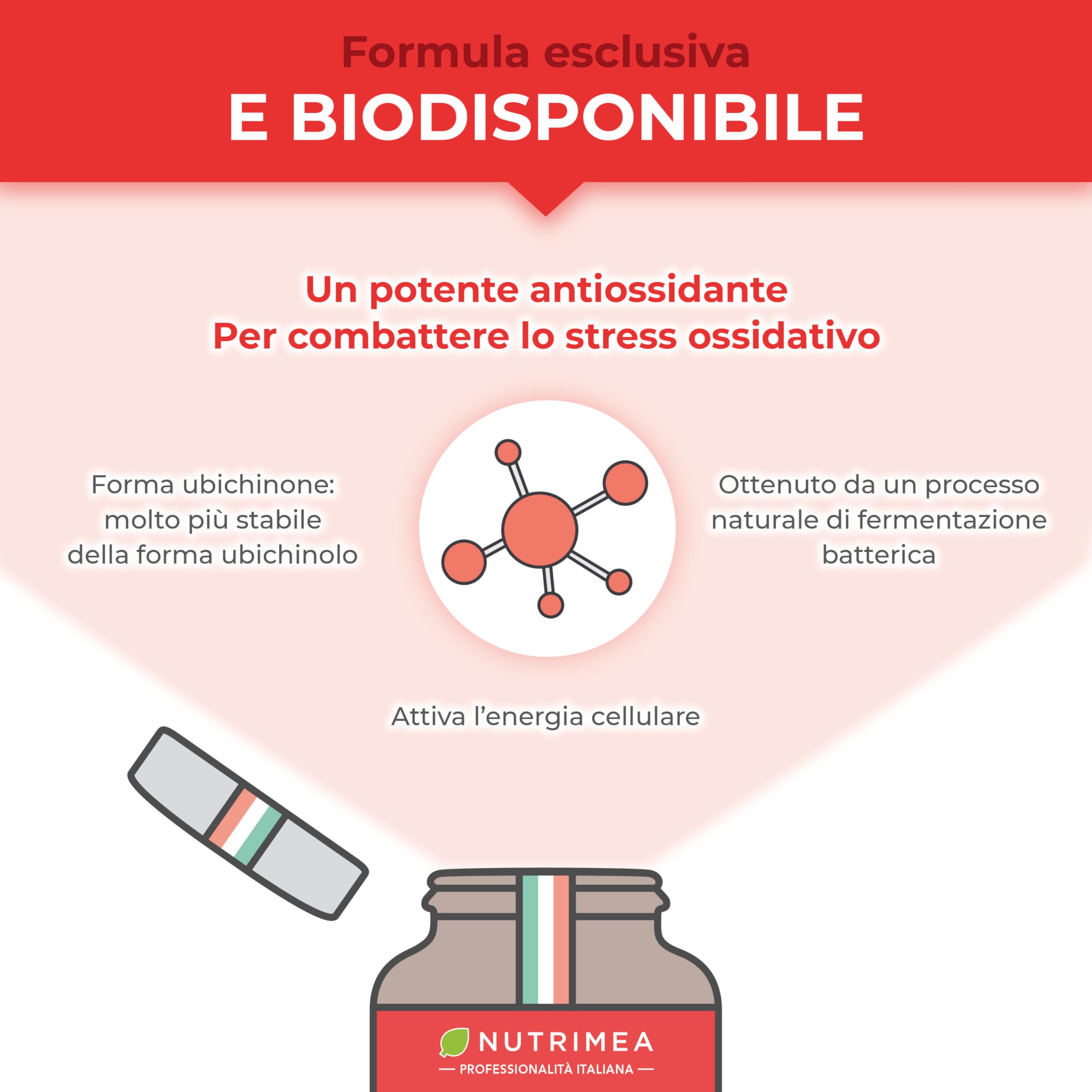 COENZIMA Q10 Ubichinolo 200 mg | Potente Integratore Naturale | Azione Anti-Età | Energia Cellulare | Massimo Assorbimento | 120 Capsule Vegane | Nutrimea