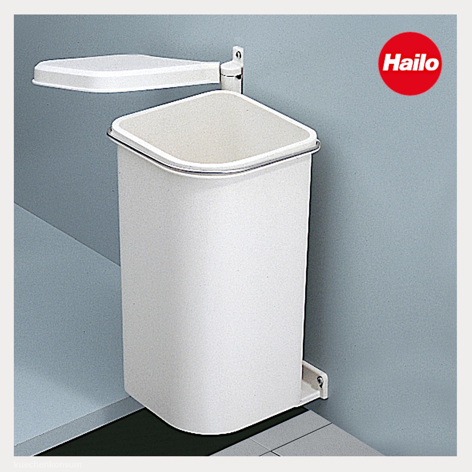 Hailo 3505001 Pattumiera presenza di Flex MF Swing 30.1/5 da 300 mm di Larghezza per armadi con Ante battenti Pattumiera, Plastica, Bianco, 31 x 17.5 x 17.5 cm