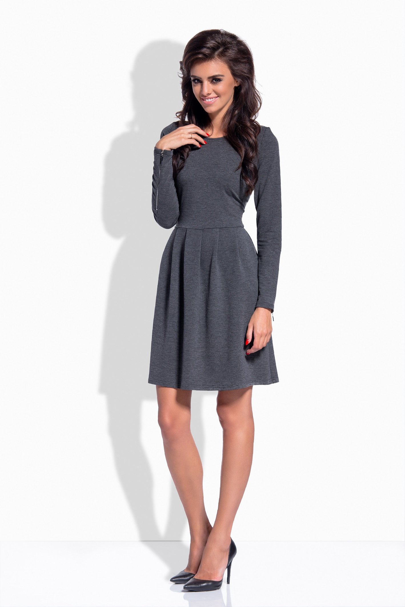 Lemoniade vestido de moda con mangas largas y falda corta