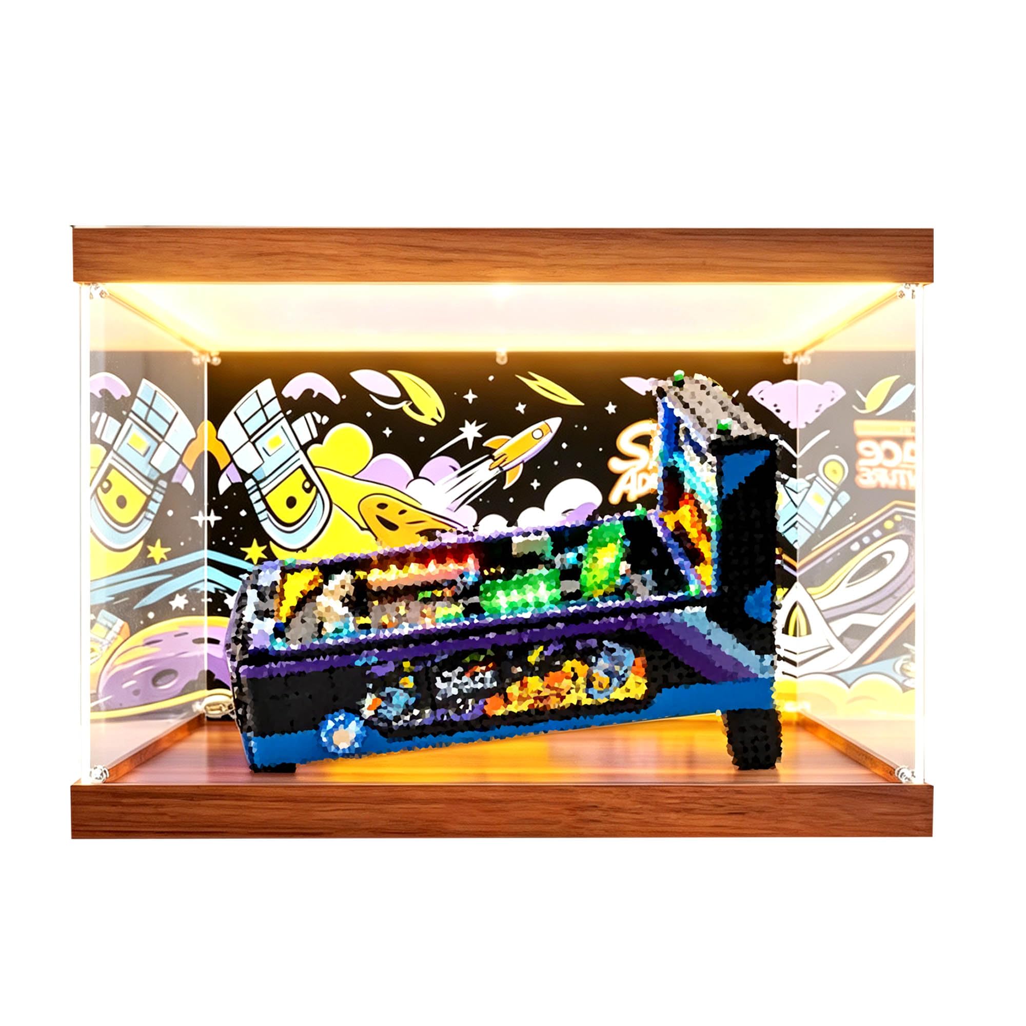 Vetrina compatibile con Le-go 11374 Arcade Pinball Machine Set (Lightbox 3)