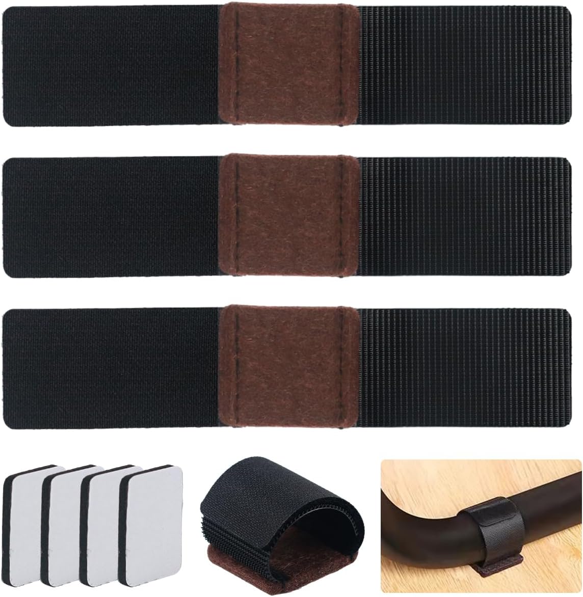 Kit Feltrini Adesivi Per Sedie - 190 Pezzi Marrone Per Proteggere Pavimenti - Foto 11