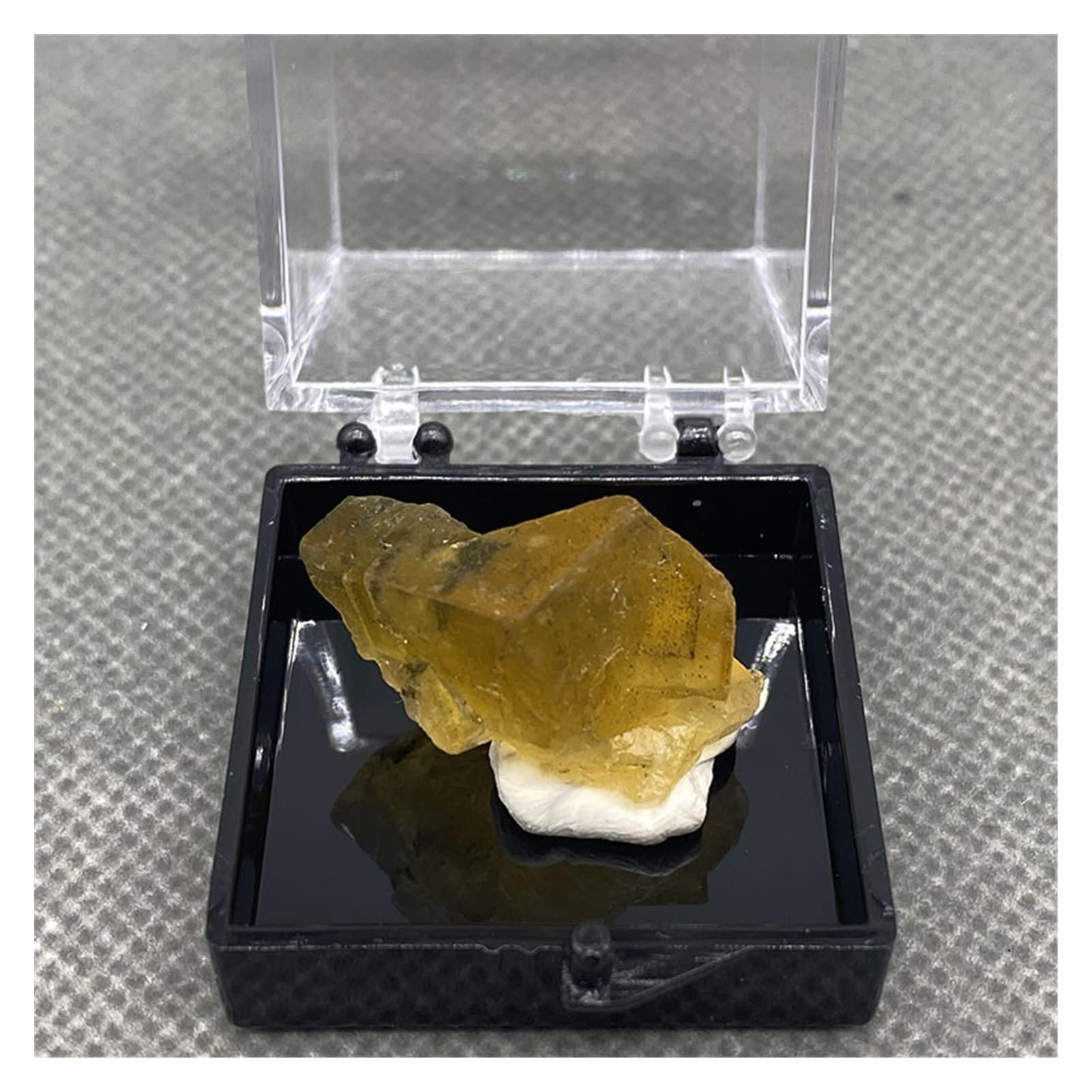 Fluorite jaune grappe spécimens minéraux pierres et cristaux quartz de guérison JCAKES