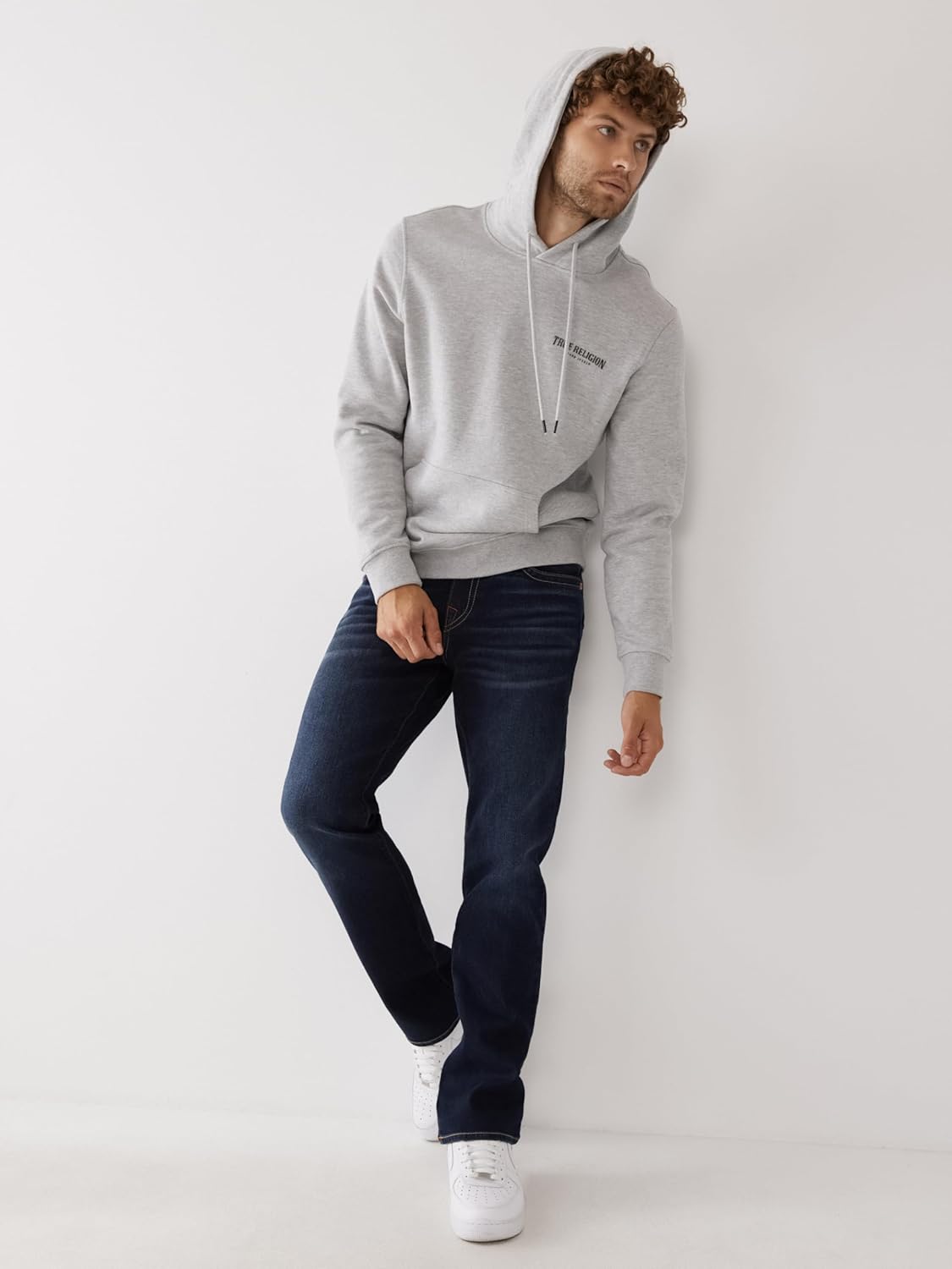 True Religion Men’s Ricky Straight Leg Jeans with Back Flap Pockets – Mens Jeans - Image 3