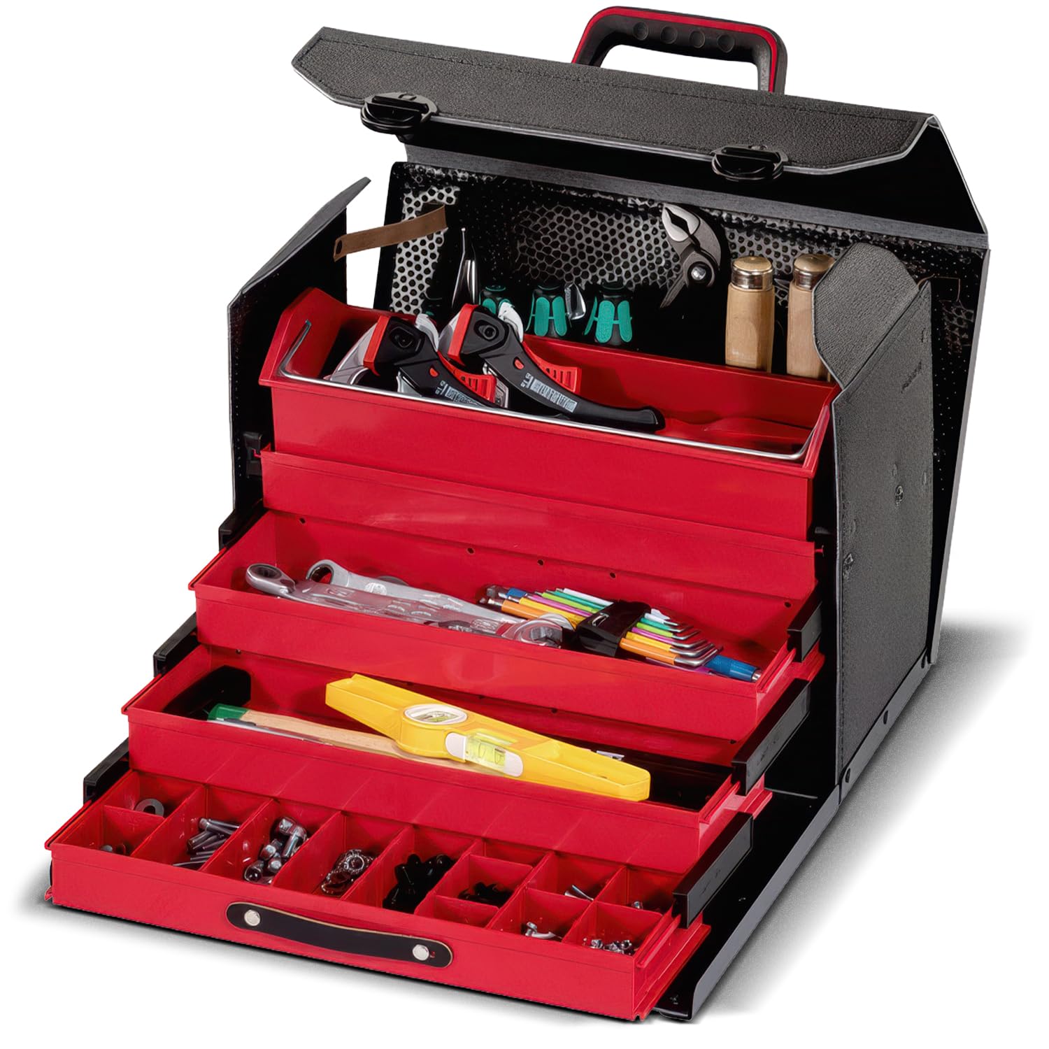 PARAT TOP-LINE Plus Organize CP-7 Schubladentasche | Werkzeugtasche leer mit Schubladen für Kleinteile & Werkzeuge | Robuste Werkzeugtasche mit CP-7 Haltern | Leer & Modular Organisierbar