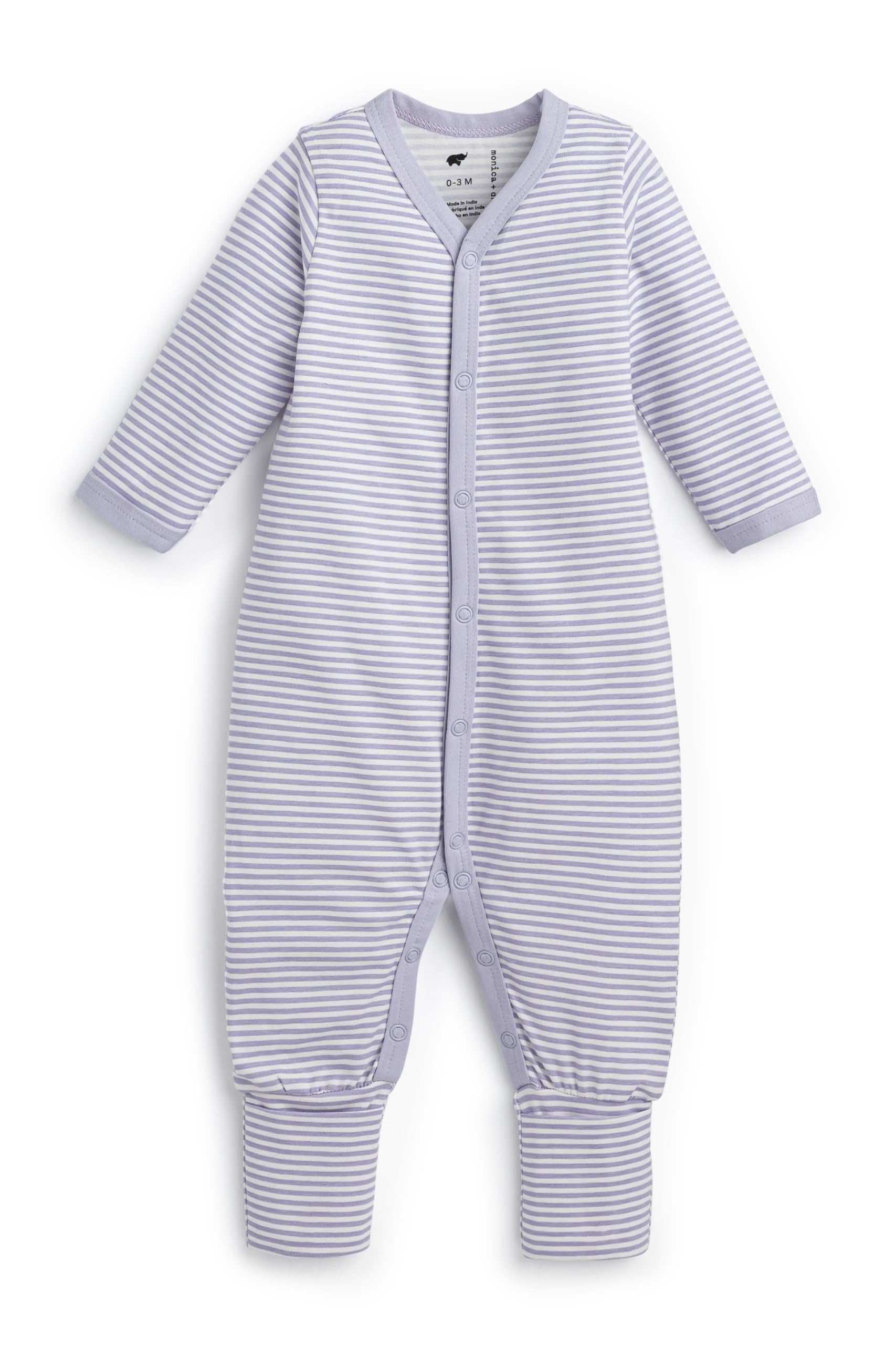 monica + andy On the Go Baby One Piece, 100% Organic Baby Clothes for Girls &amp; Boys, Sizes For Preemie, Newborn, &amp; Infant