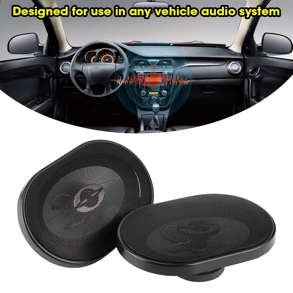 Altavoces de Audio para Coche, estéreo coaxial de 5 x 7 Pulgadas y 380 W para Panel de guantera y Maletero, 2 Altavoces de Alta fidelidad