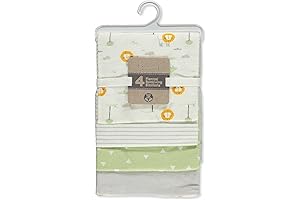 Rene Rofe Baby Soft Cozy & Snuggly 4-Pack Unisex Flannel Receiving Blankets