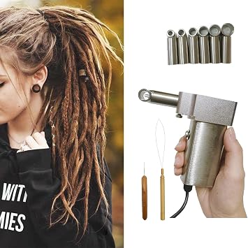 Automatic Dreadlock Machine, Loc Machine for Dreadlocks, Instant Dreadlock Machine, Handheld Portable Dreadlock Maker, Can Working Directly on Your Real Hair,6heads