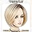 XIUFAXIRUSI XIUFAXIRUSI Ombre Blonde Bob Wigs for White Women Short Blonde Straight Wig Natural Looking Synthetic Wigs Halloween Costume Wig