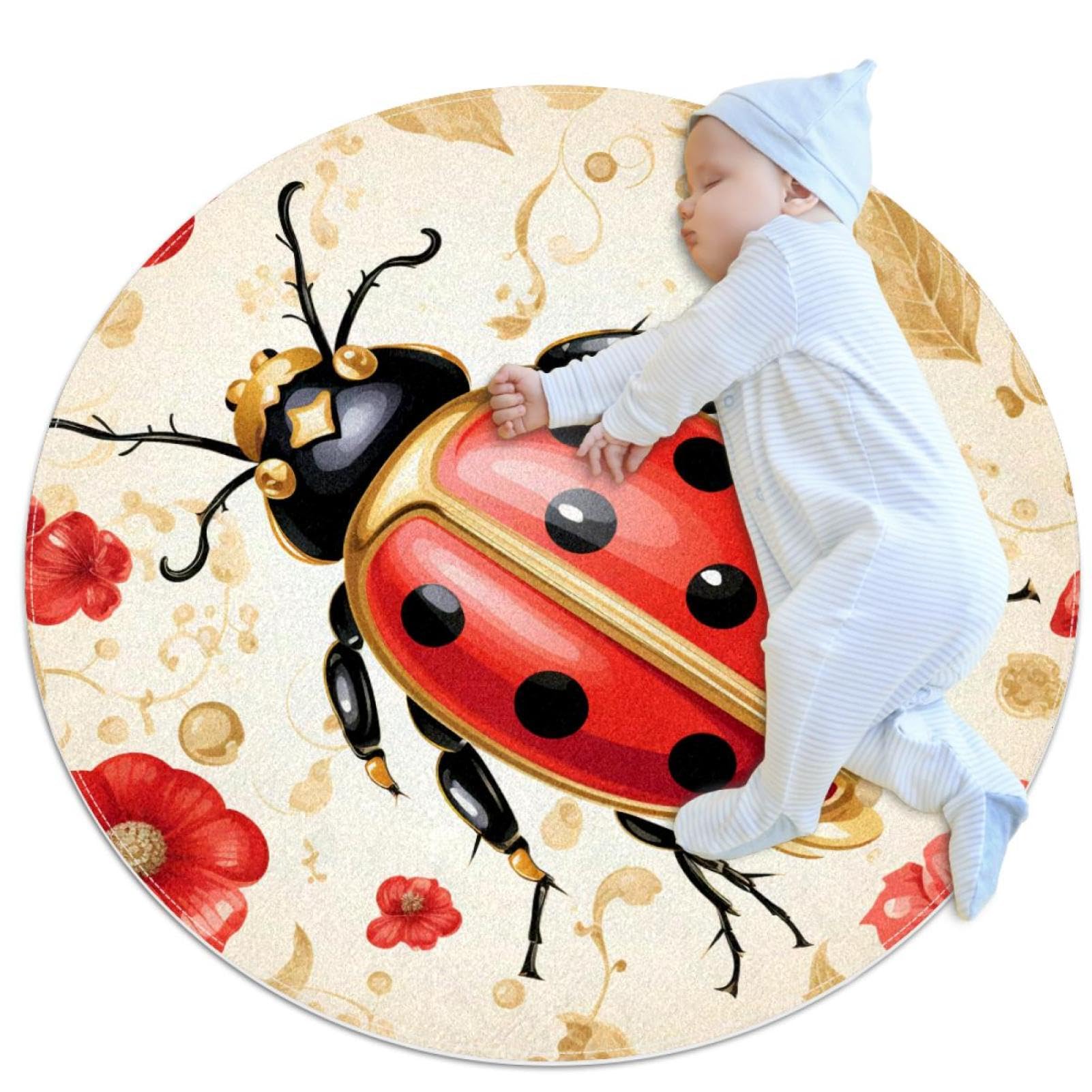 Tapis de salle de bain rouge tapis antidérapant canapé chambre 1m rond