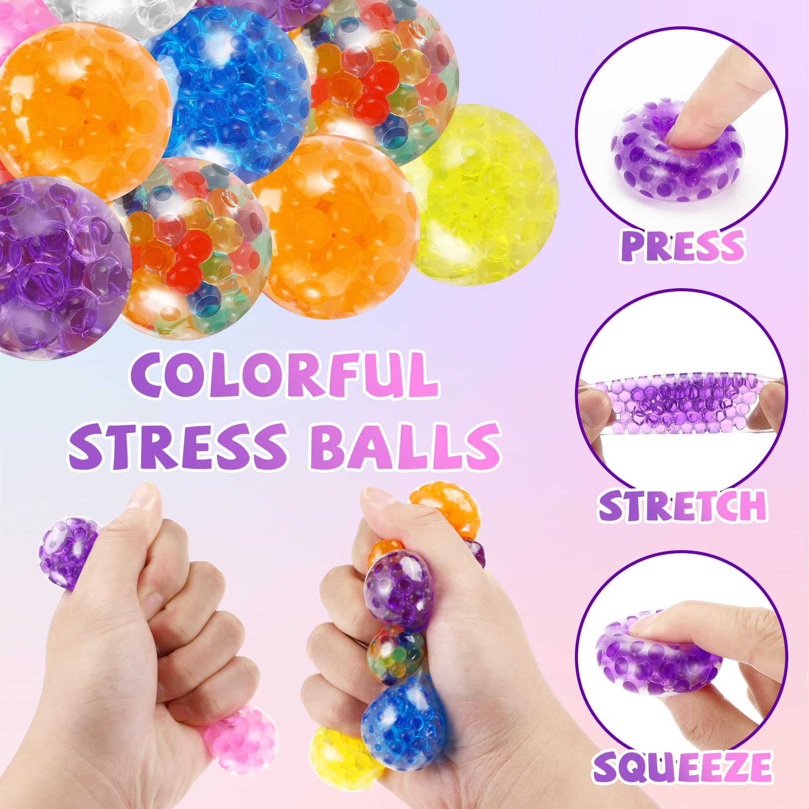 12x Anti-Stressbälle Mit Lächeln – Knautschbälle Für Kinder & Erwachsene, Handtraining