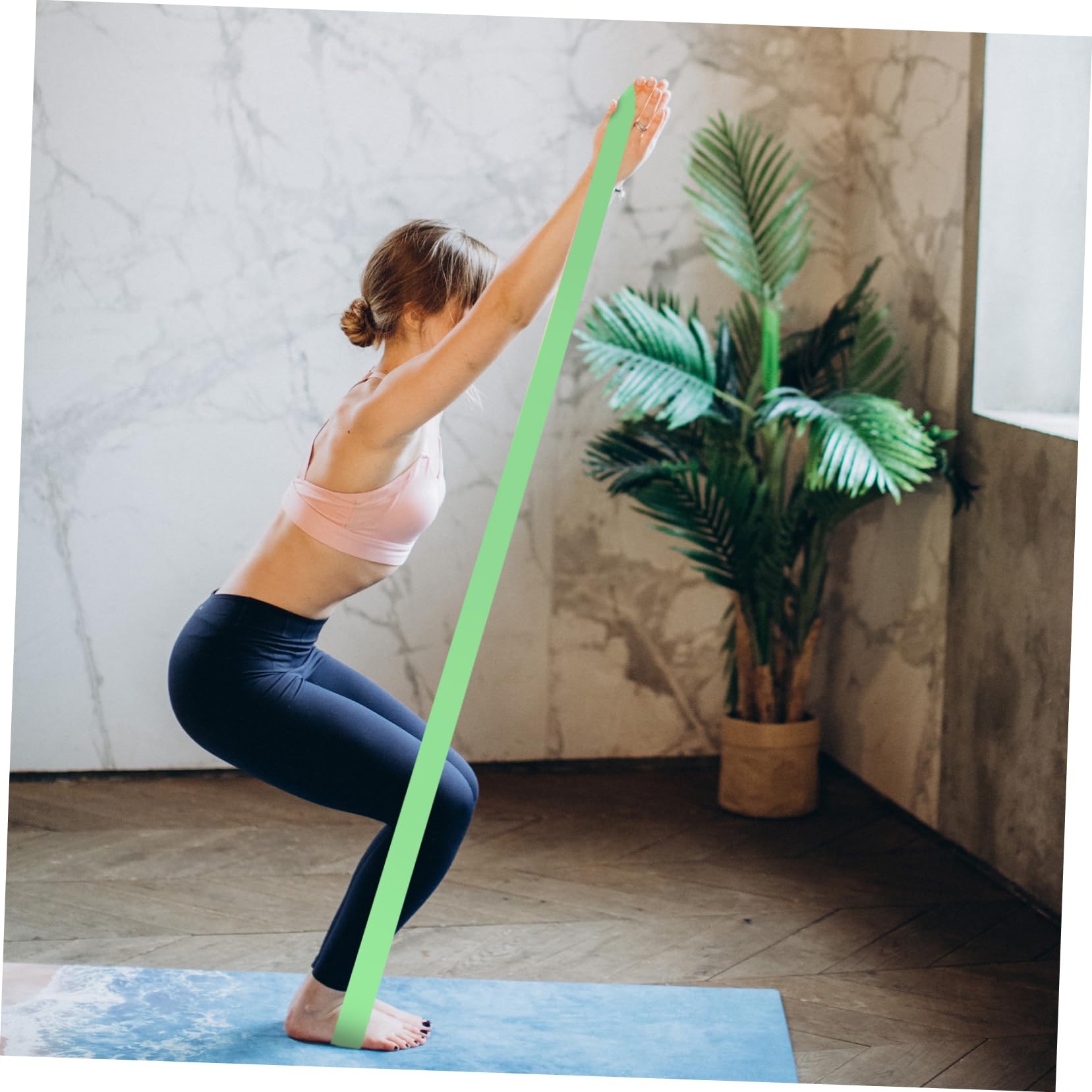 SAFIGLE 3Pcs Elastic Yoga Bands for Resistance Training Durable Stretch Bands for Fitness and Rehabilitation for Womens Workouts Strong Endurance for Shoulders Legs and Waist