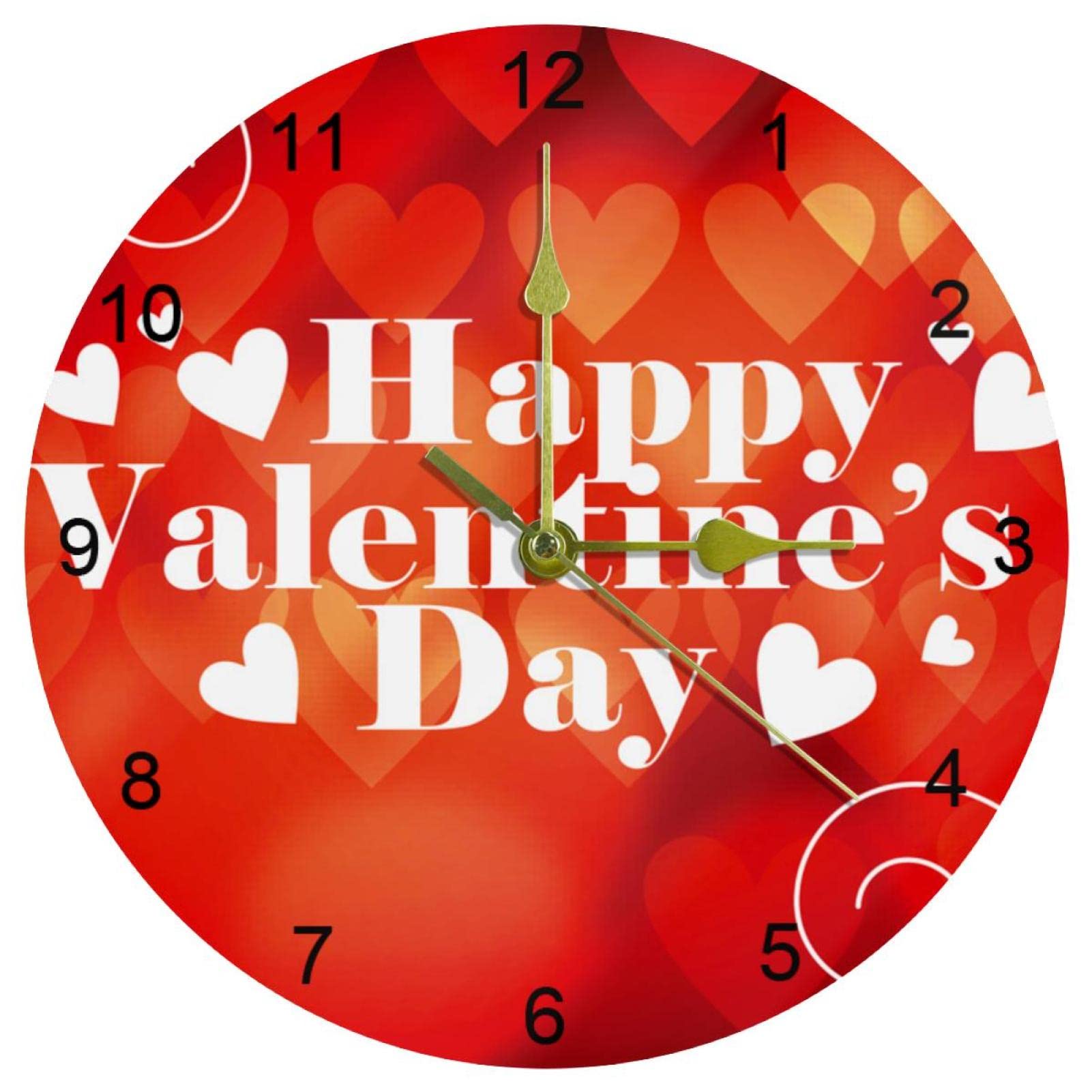 Horloge murale Saint-Valentin idée cadeau utile pour la maison